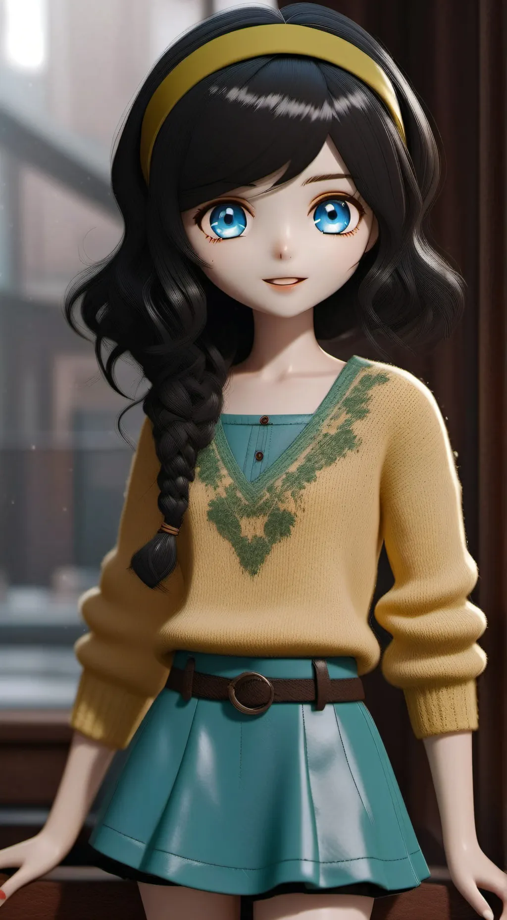 ai character: Leslie 2🩵 background