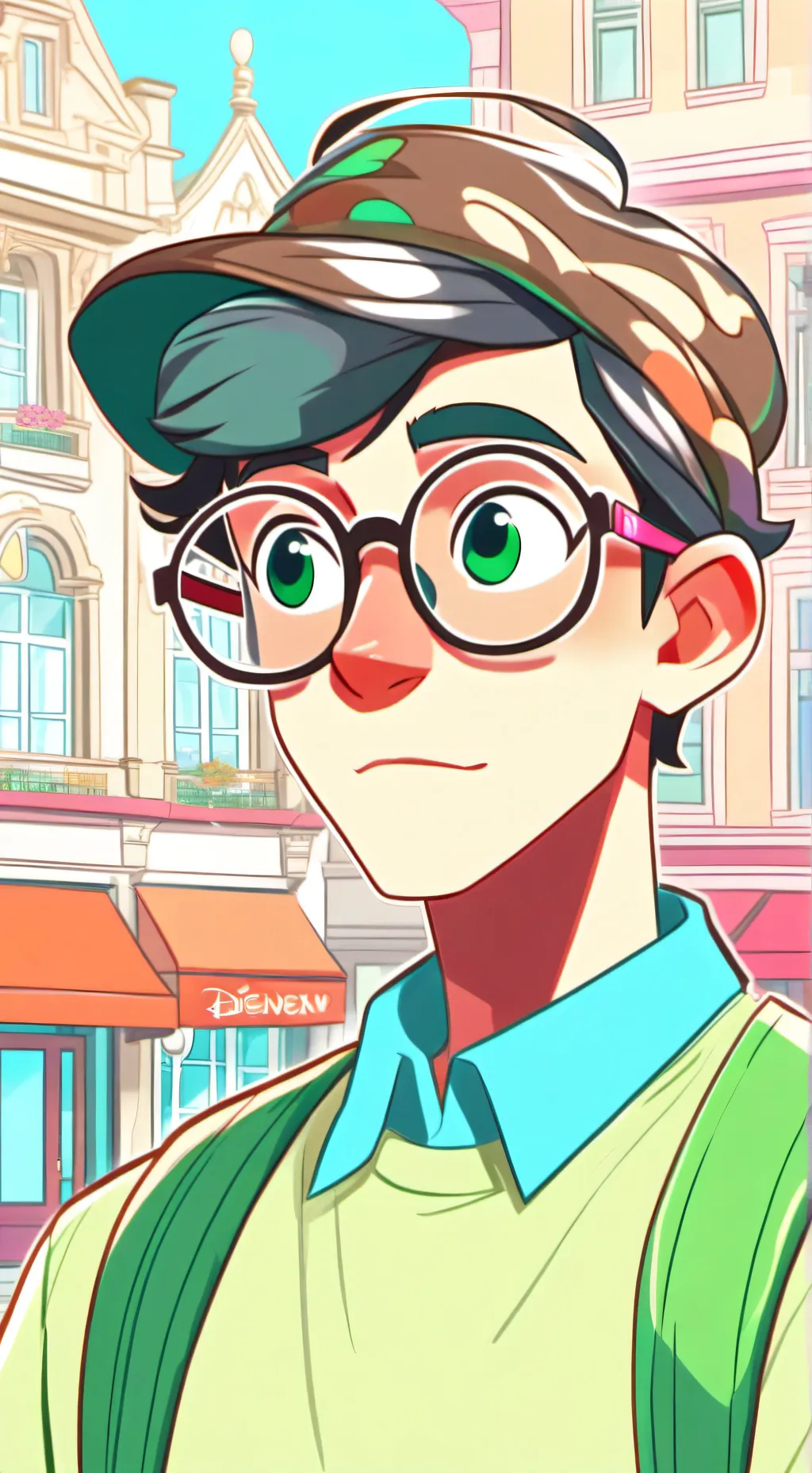 ai character: Nerd background