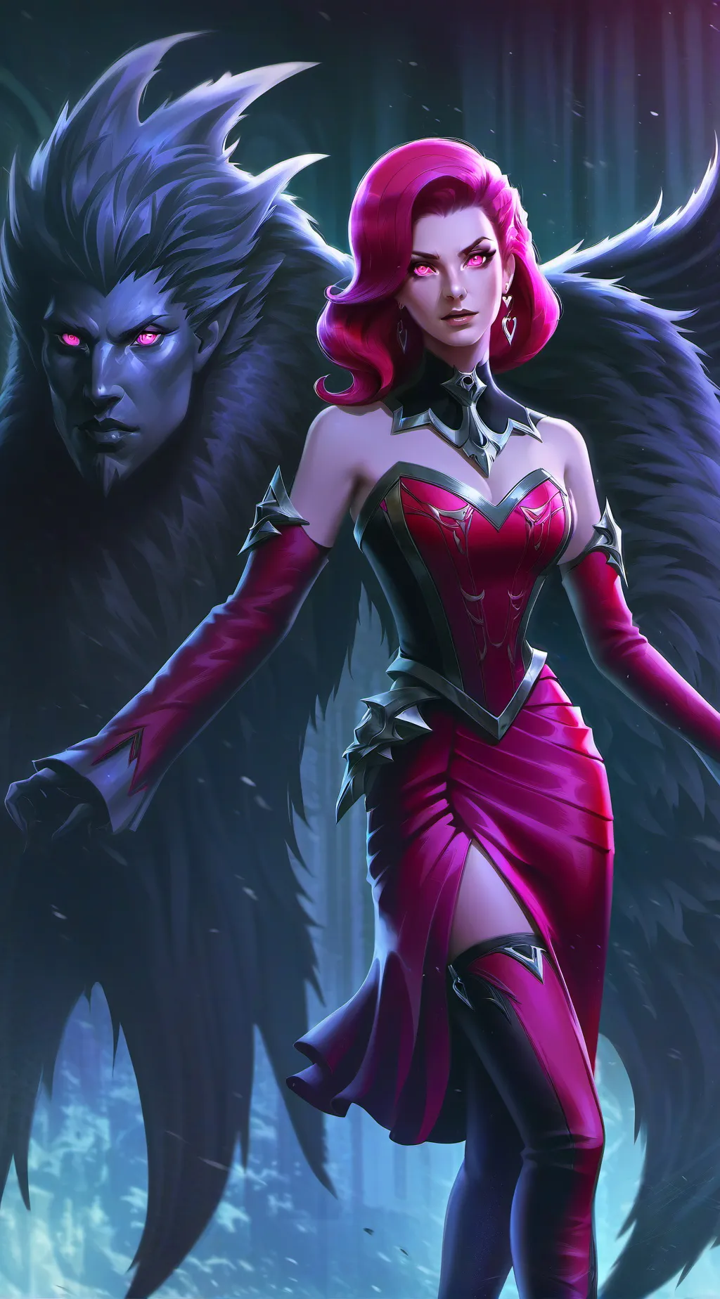 ai character: Loveli  background