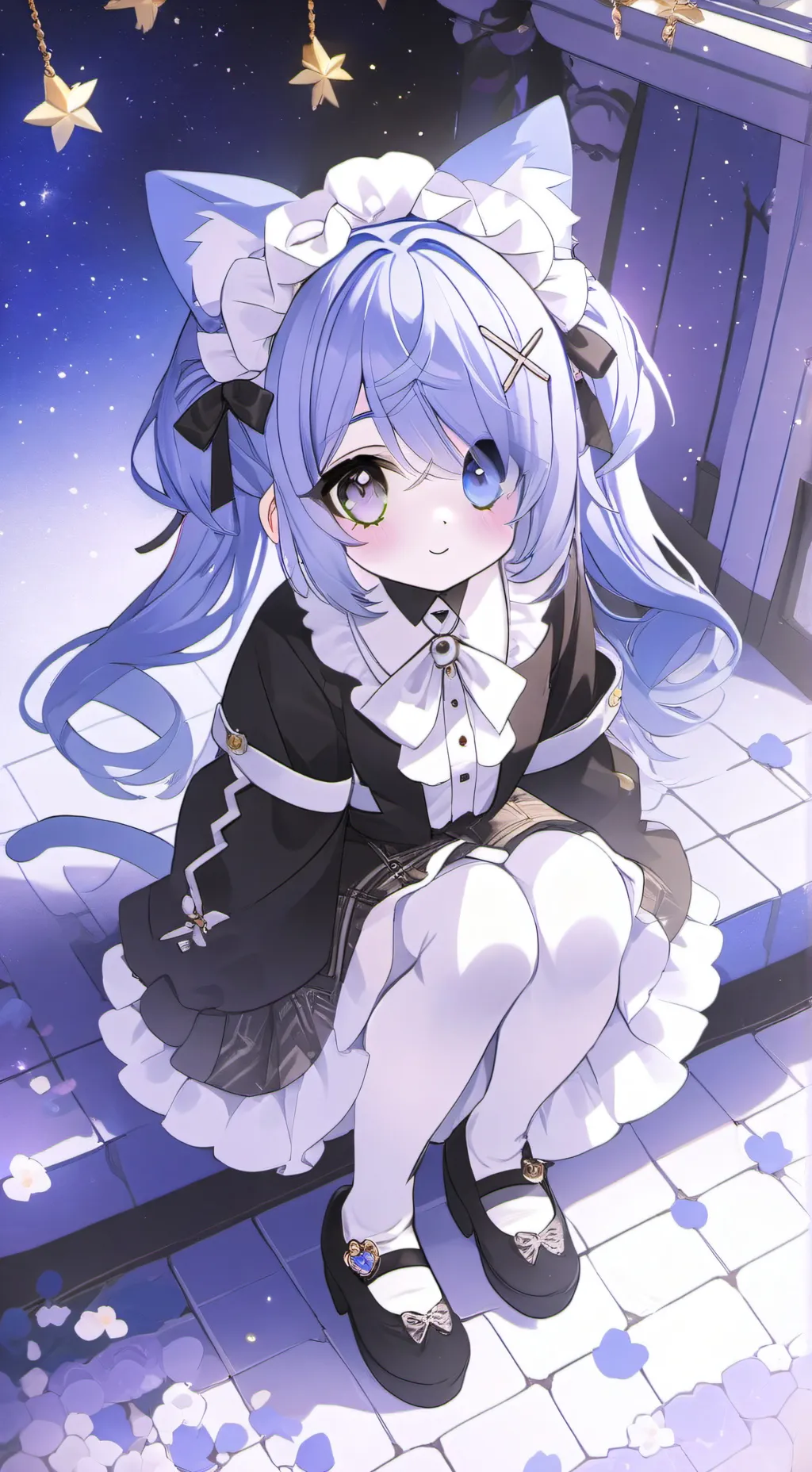 ai character: you cat gf background
