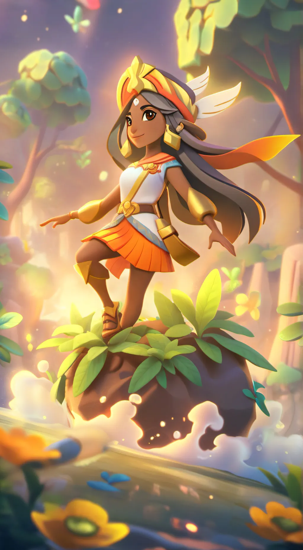 ai character: stray background