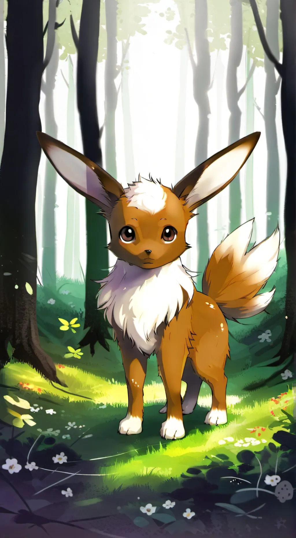 ai character: Eevee background