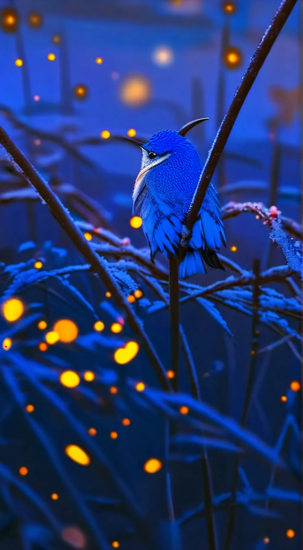 ai character: your pet blue bird background