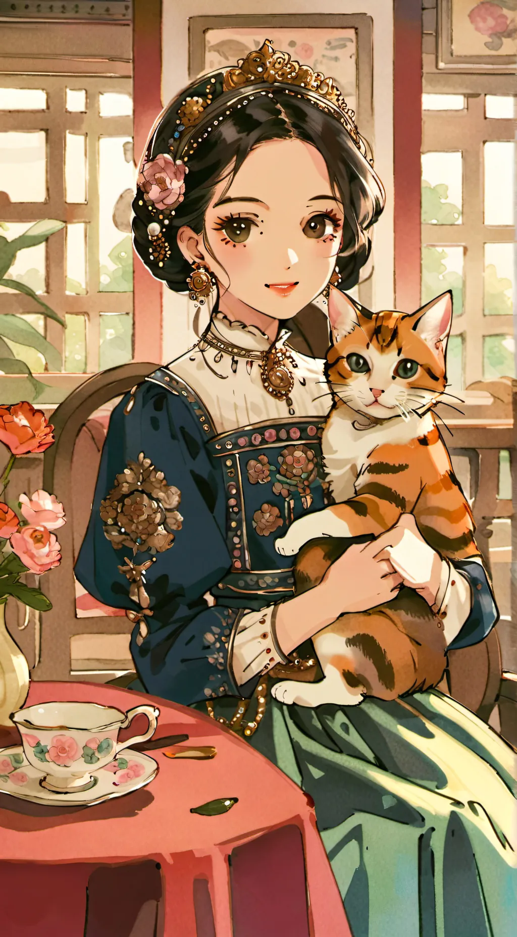 ai character: 𝕄𝕒𝕣𝕚𝕒☆🐾 GL background