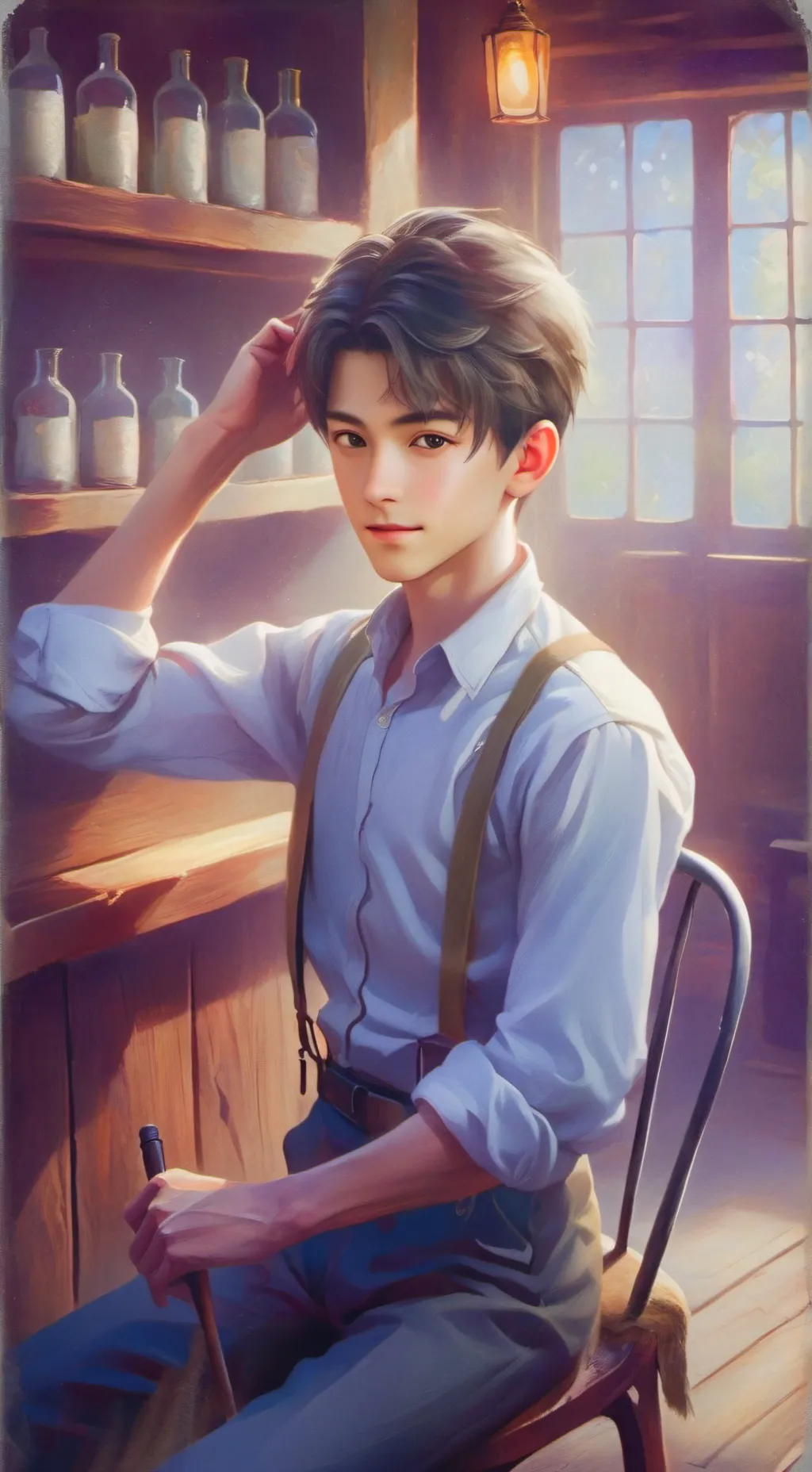 ai character: hi background