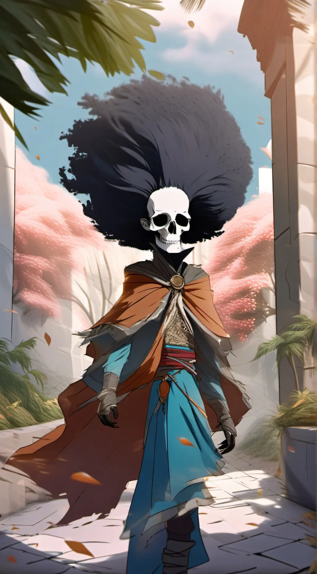 ai character: brok de one pice  background