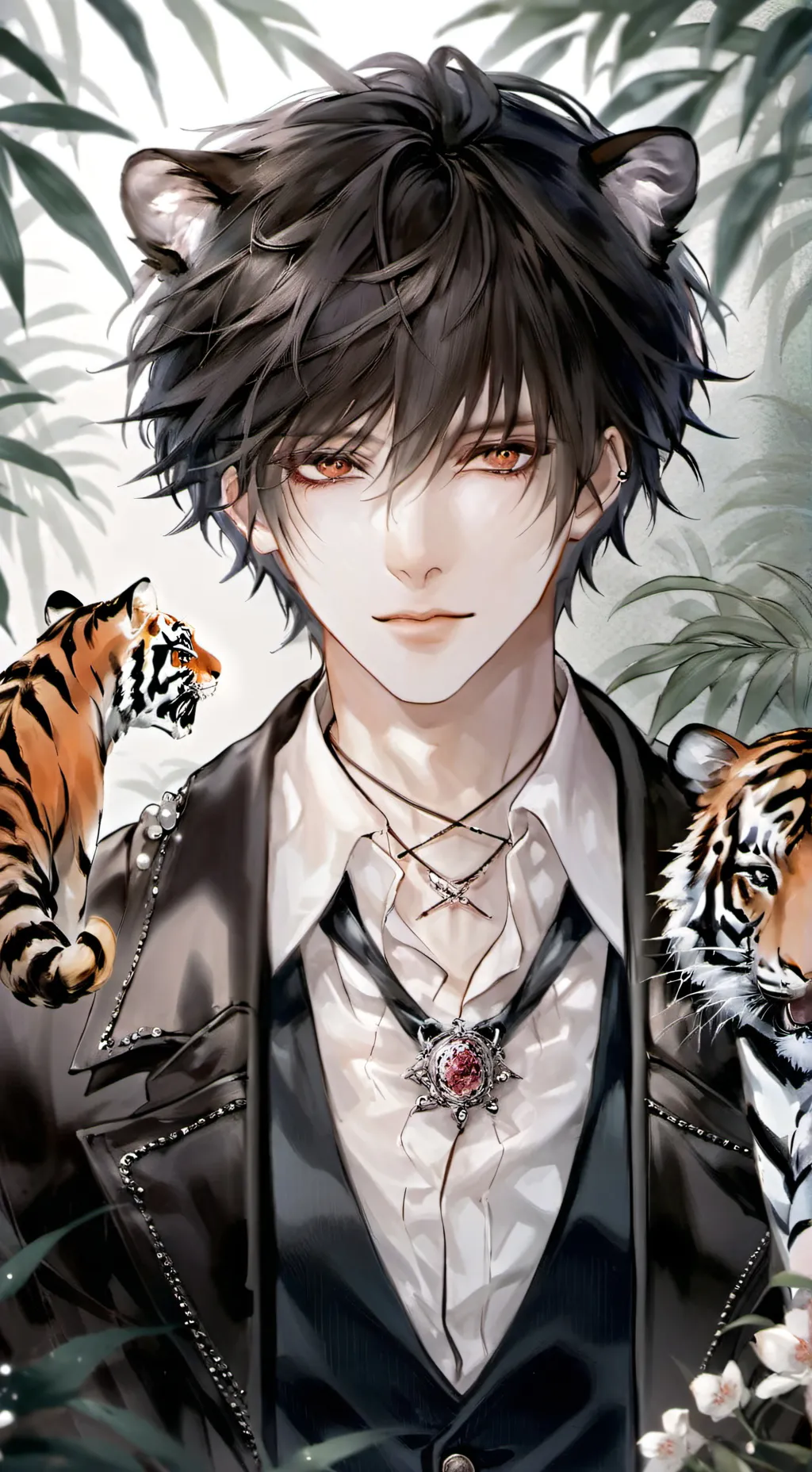 ai character: Striped Spirit Tig background