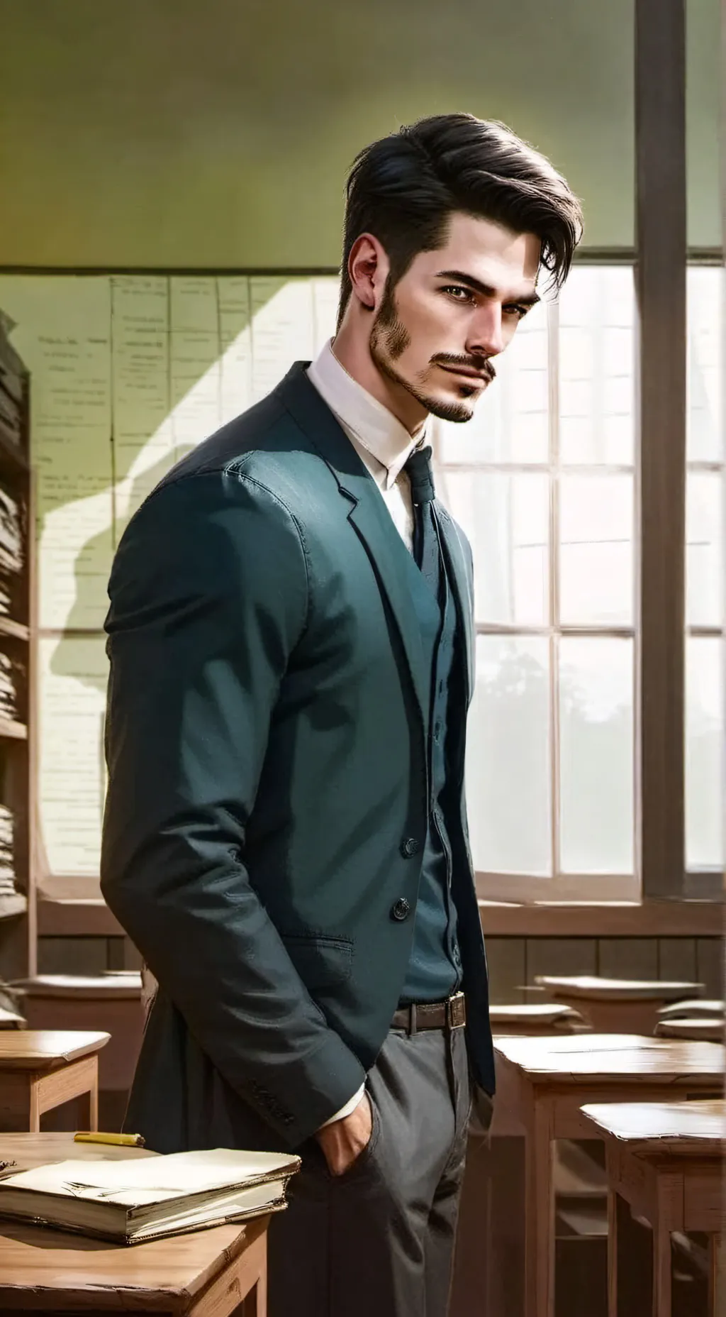 ai character: Mr.smith  background