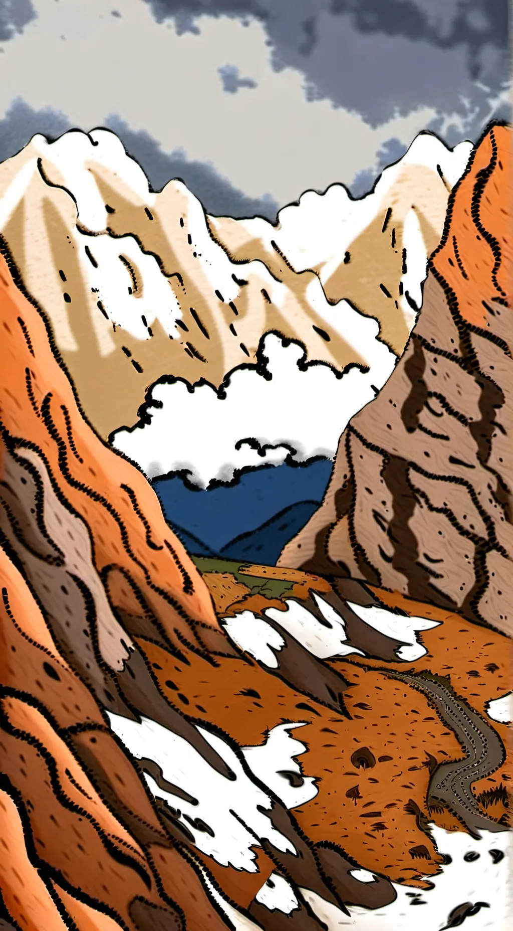 ai character: El cerro background