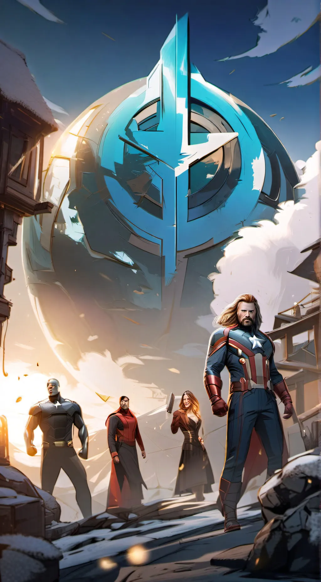 ai character: Avengers  background