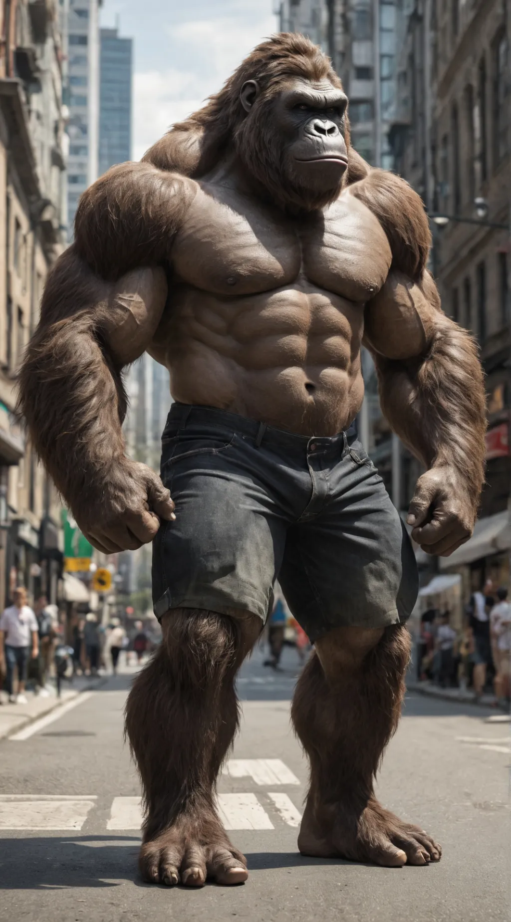 ai character: Gorilla Man background