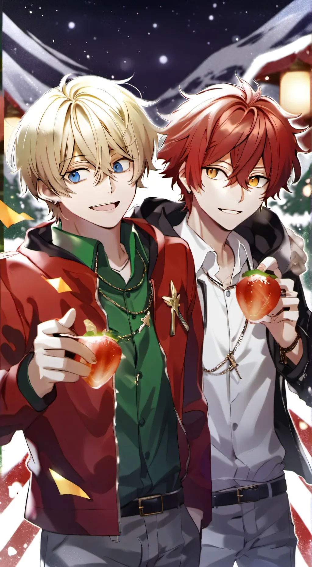 ai character: Bakugo cae en tdrk background