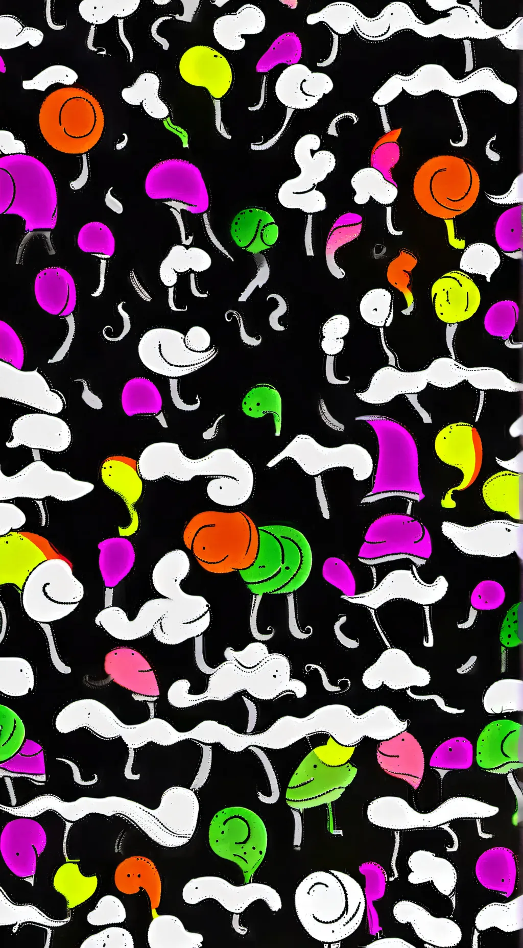ai character: smiling critters  background