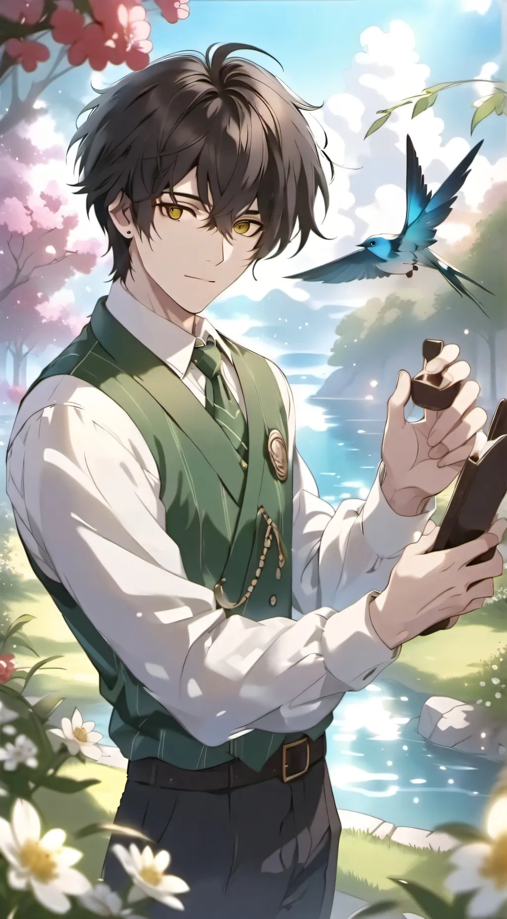 ai character: leo  background