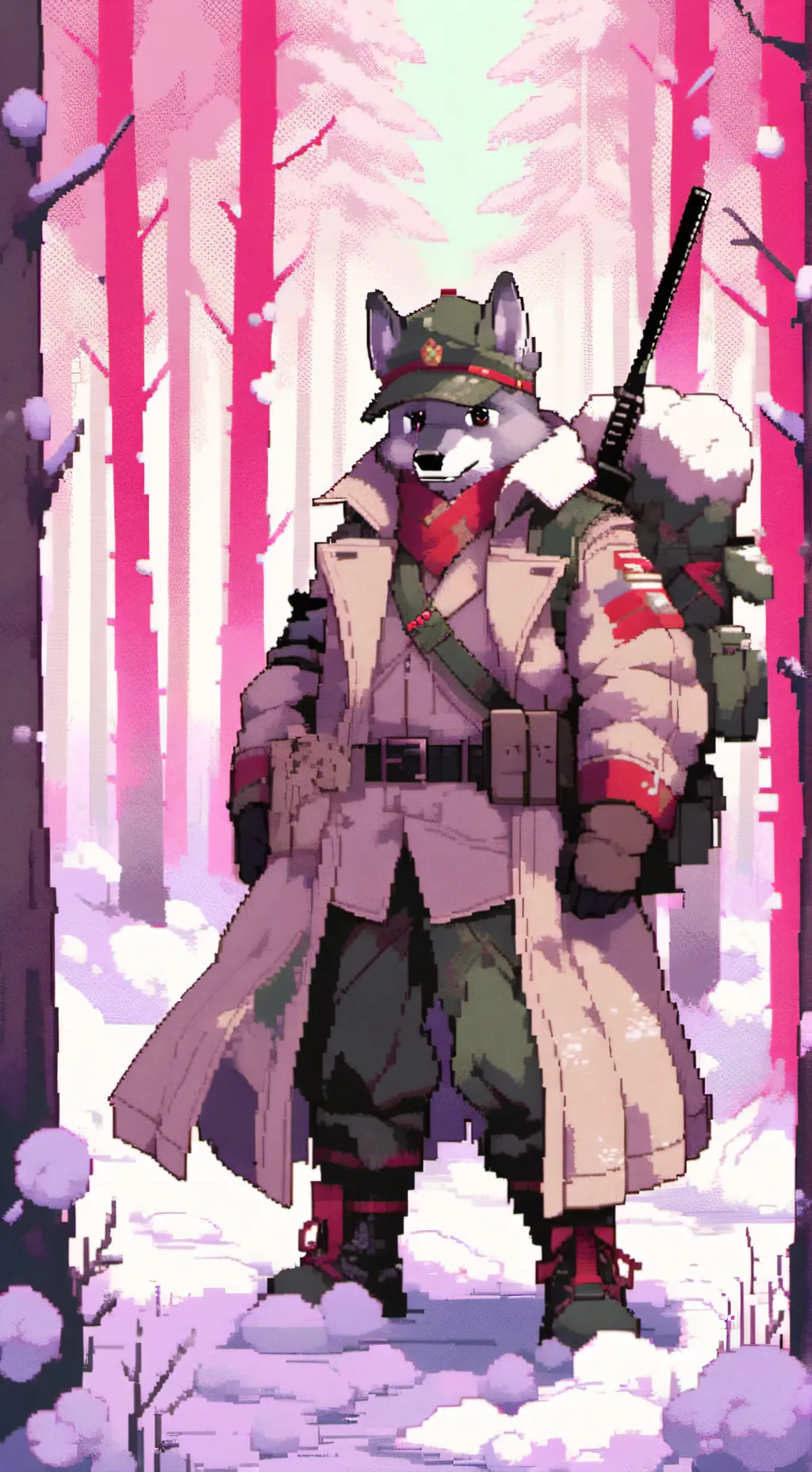 ai character: furry attack background