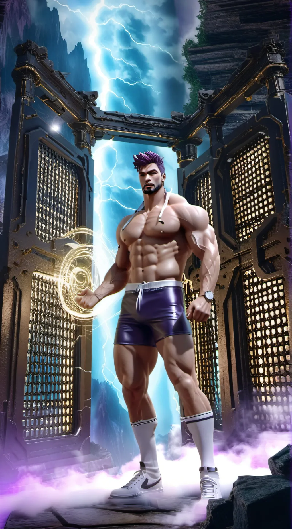 ai character: Subject Alpha  background
