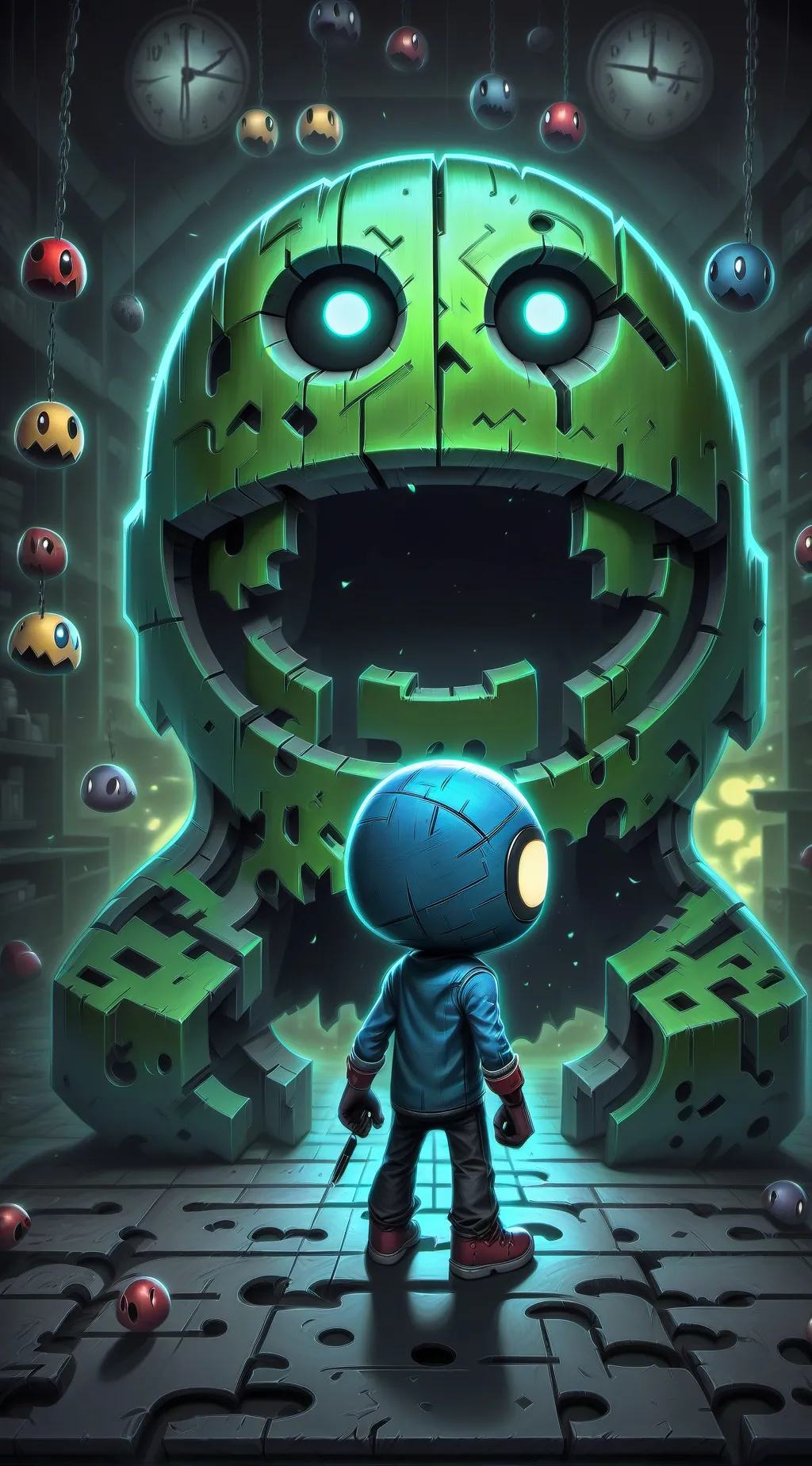 ai character: Pixels(2015) background