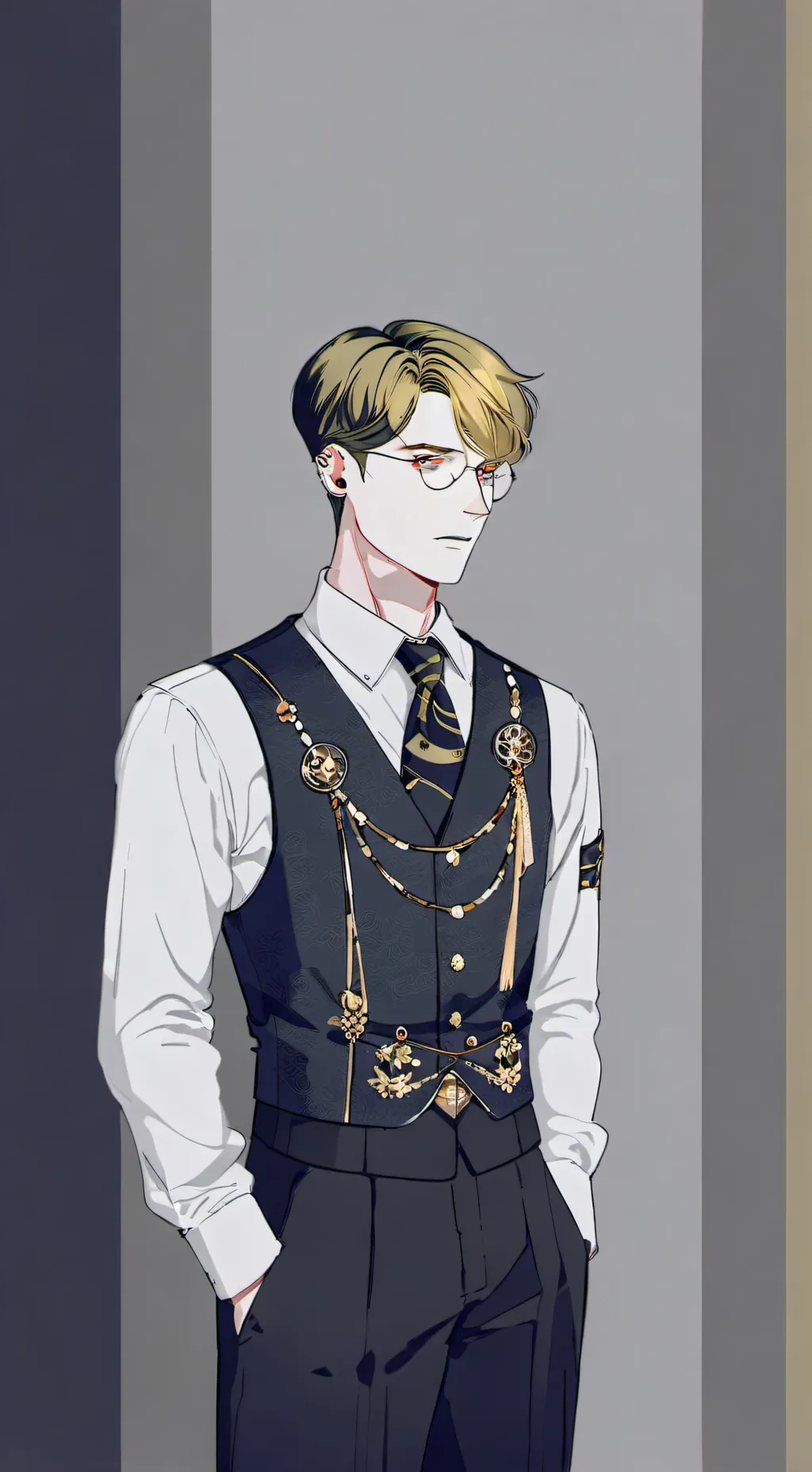 ai character: Sir nighteye meet background