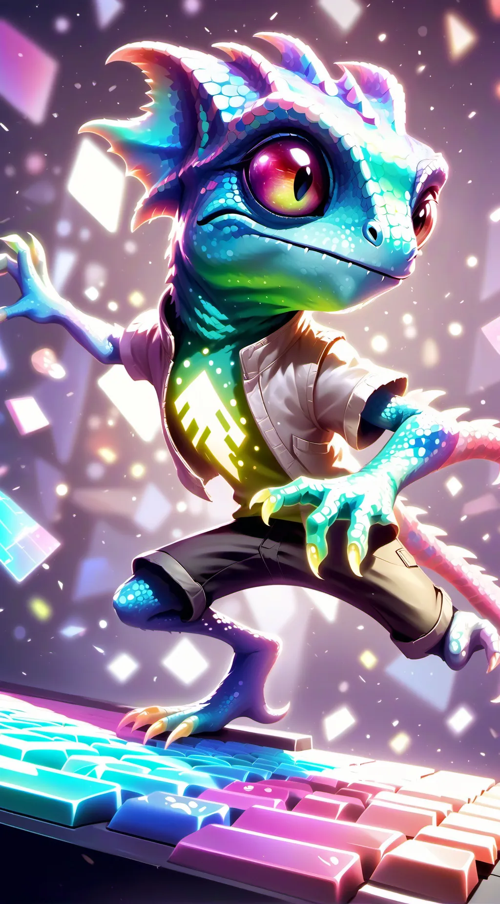 ai character: BitByte background