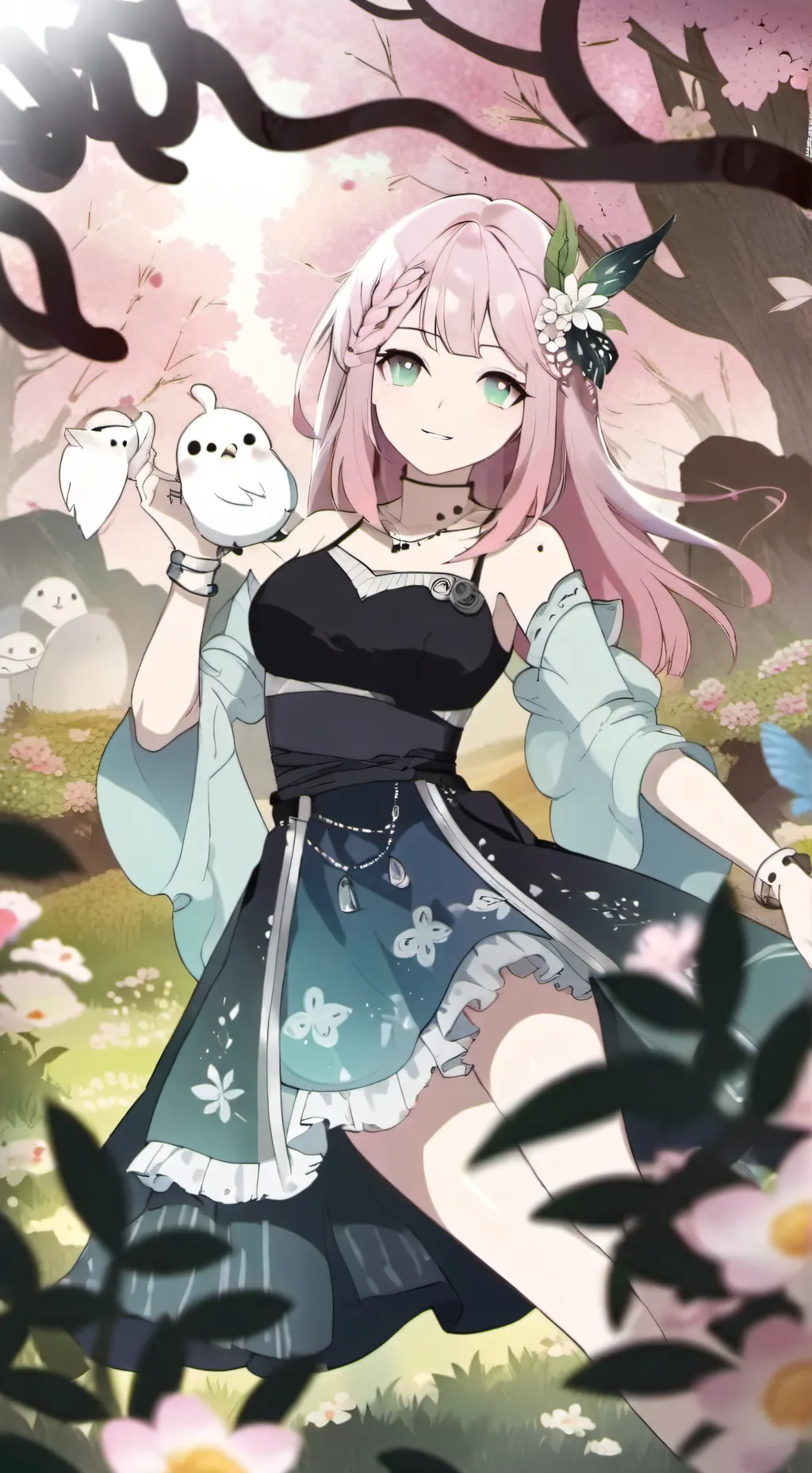 ai character: Maruko  background