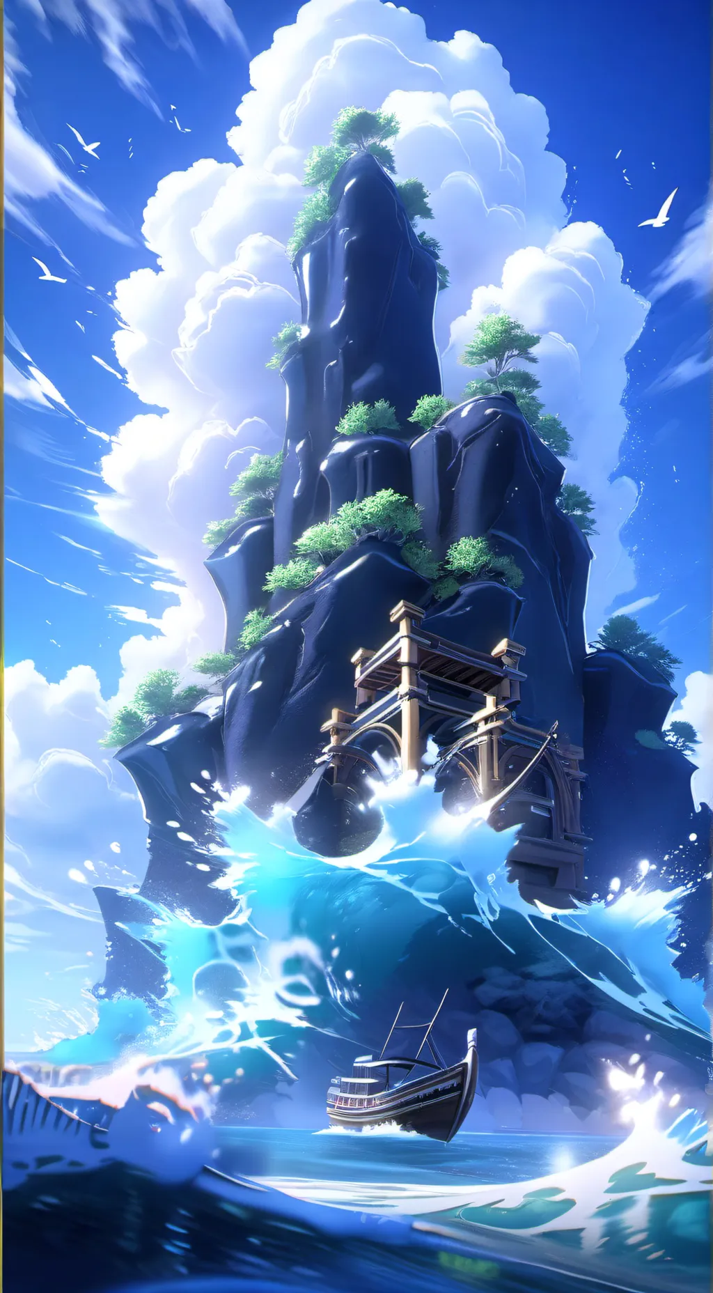 ai character: One Piece  background
