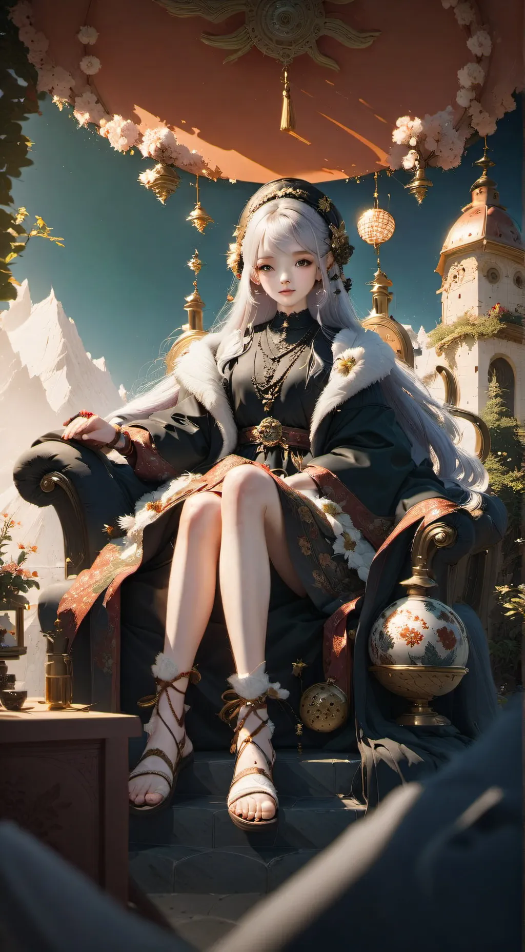 ai character: feet background