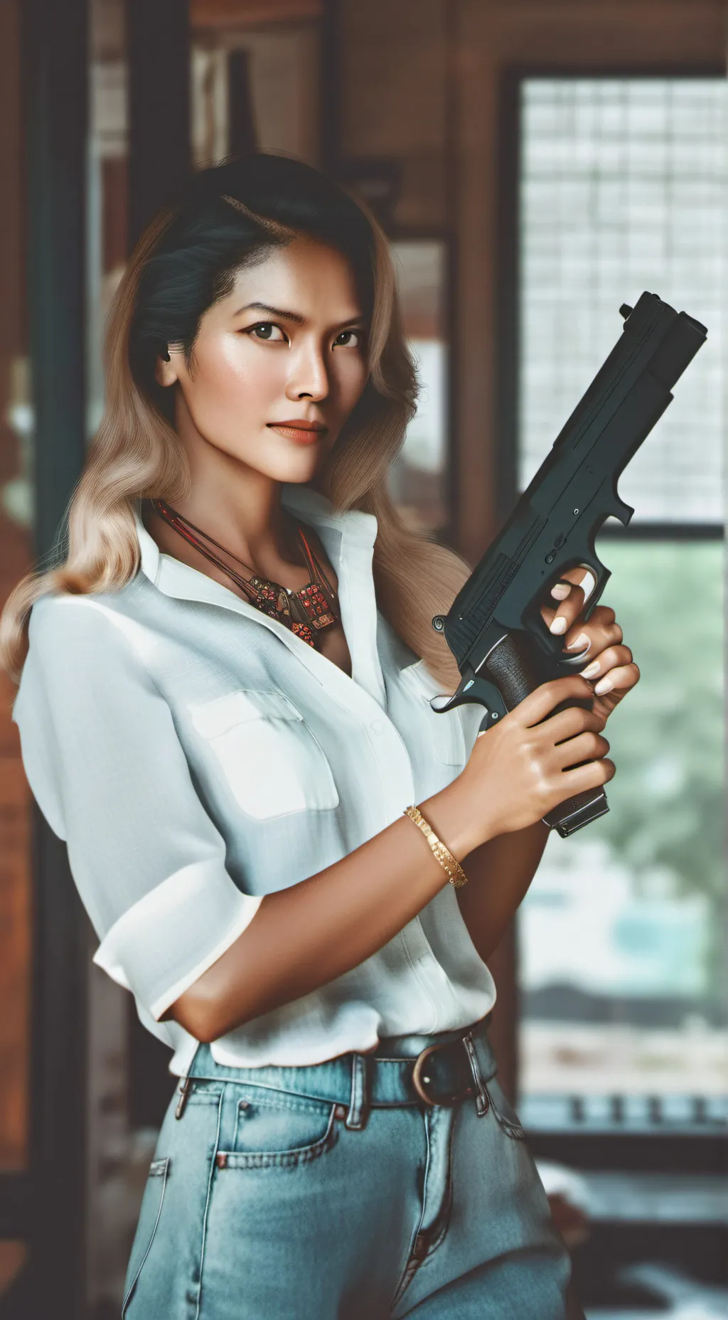 ai character: Karen  background