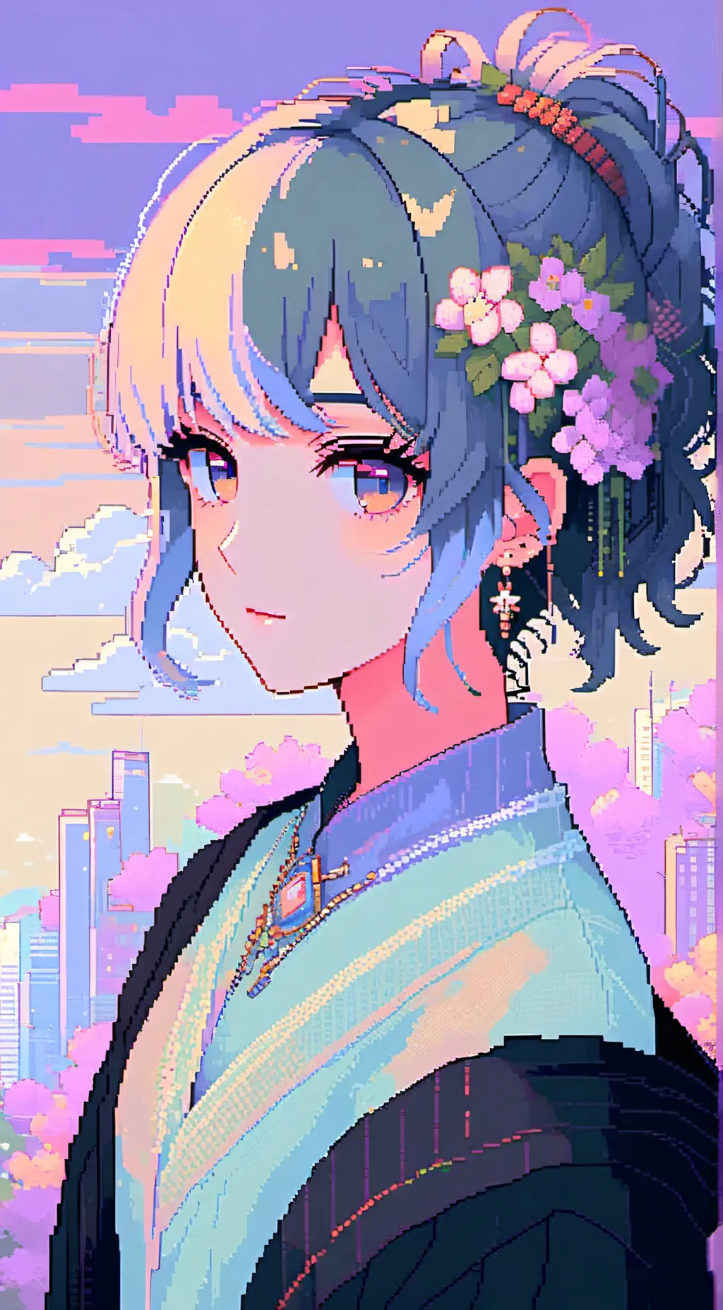 ai character: I kiss background