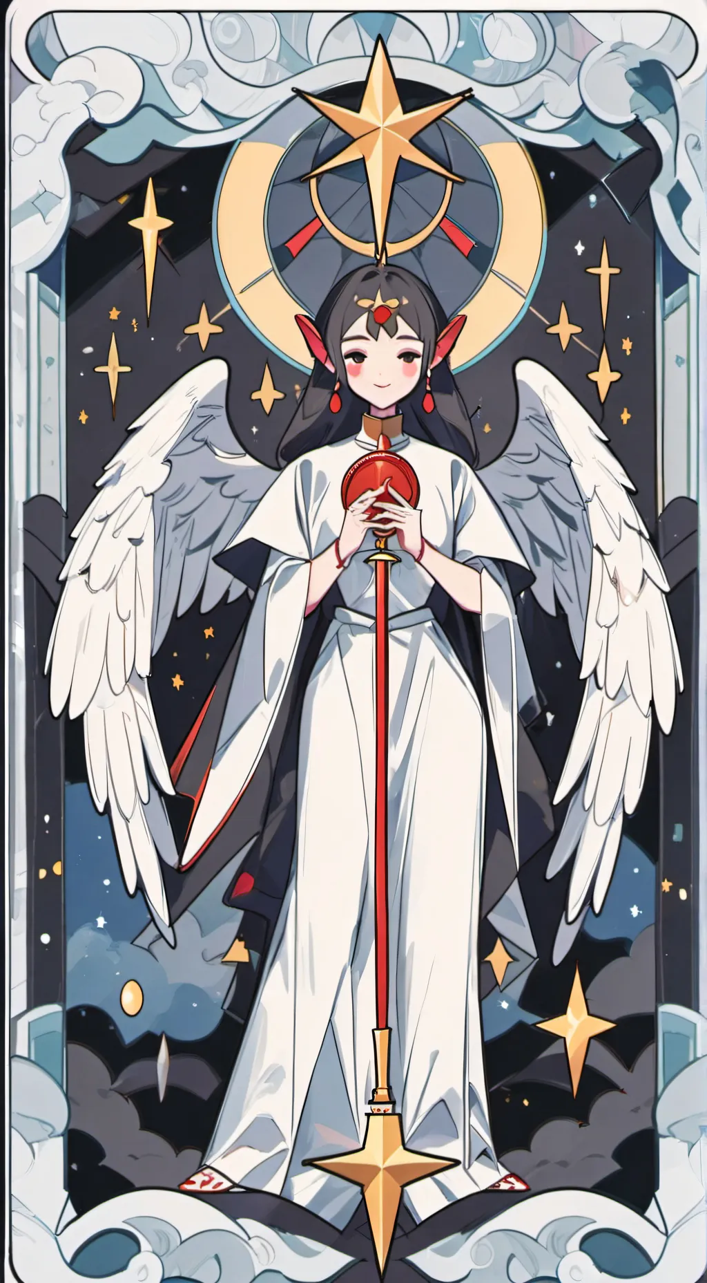 ai character: angel  background