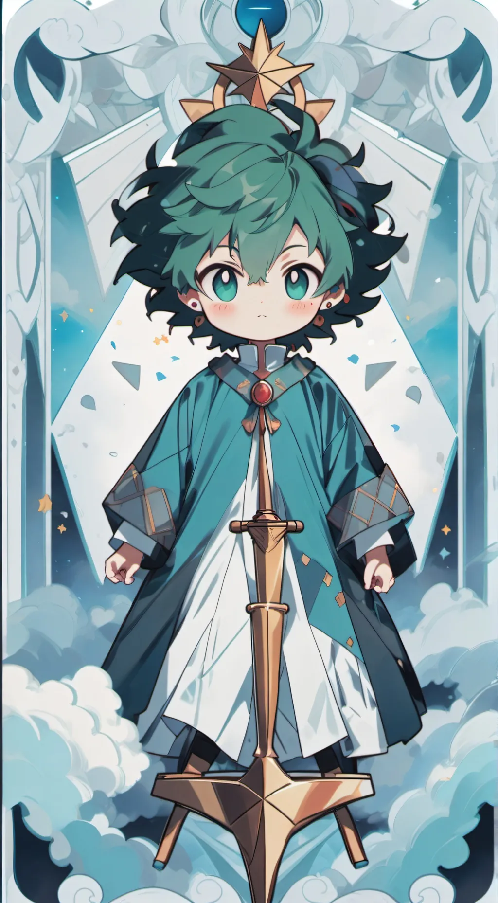 ai character: un nouveau monde background