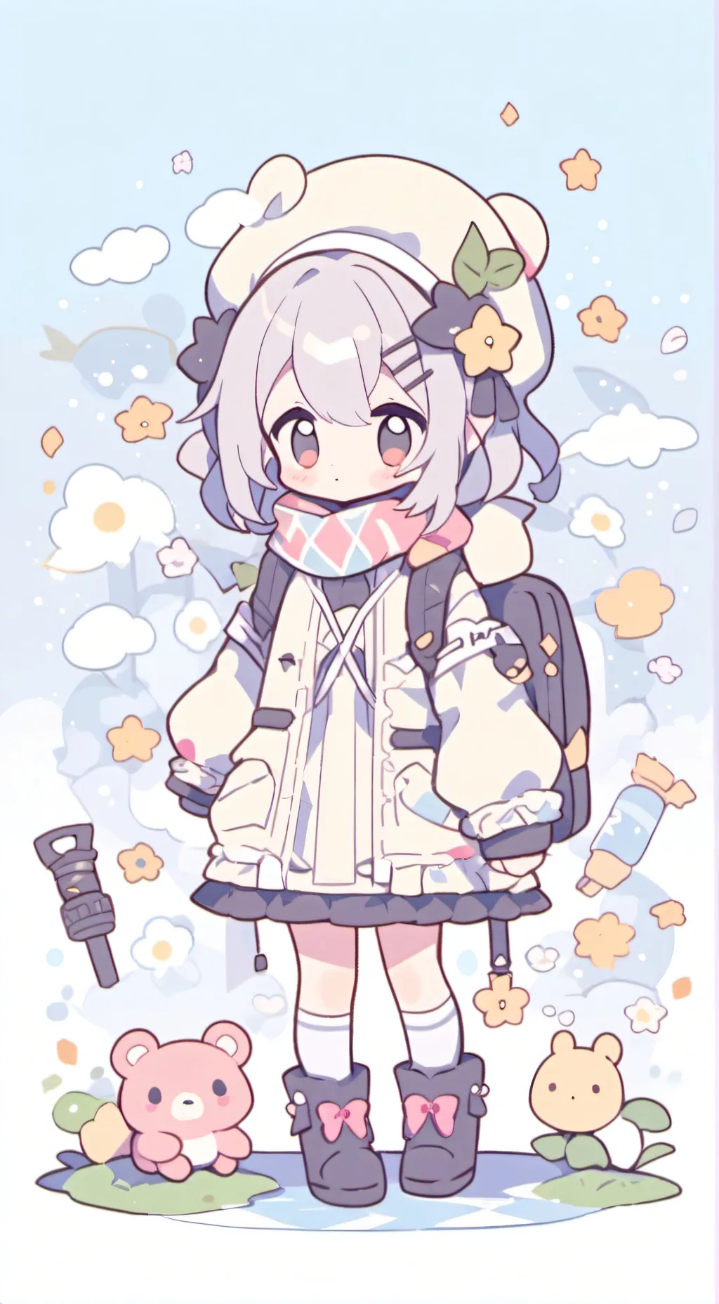 ai character: CH but royalty  background