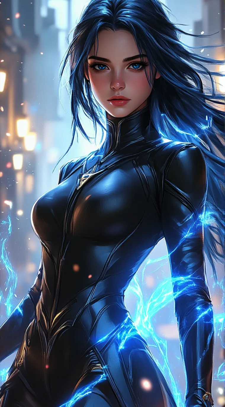 ai character: Superhero Midnight background