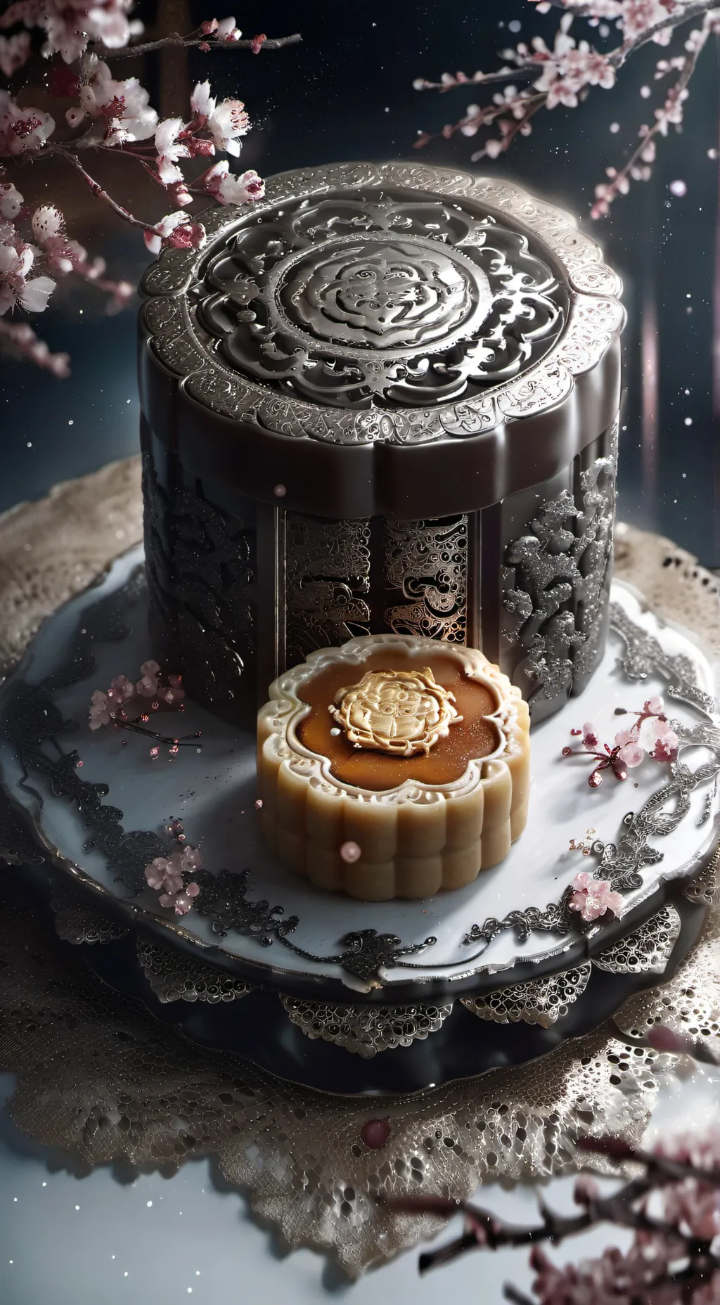 ai character: mooncake background