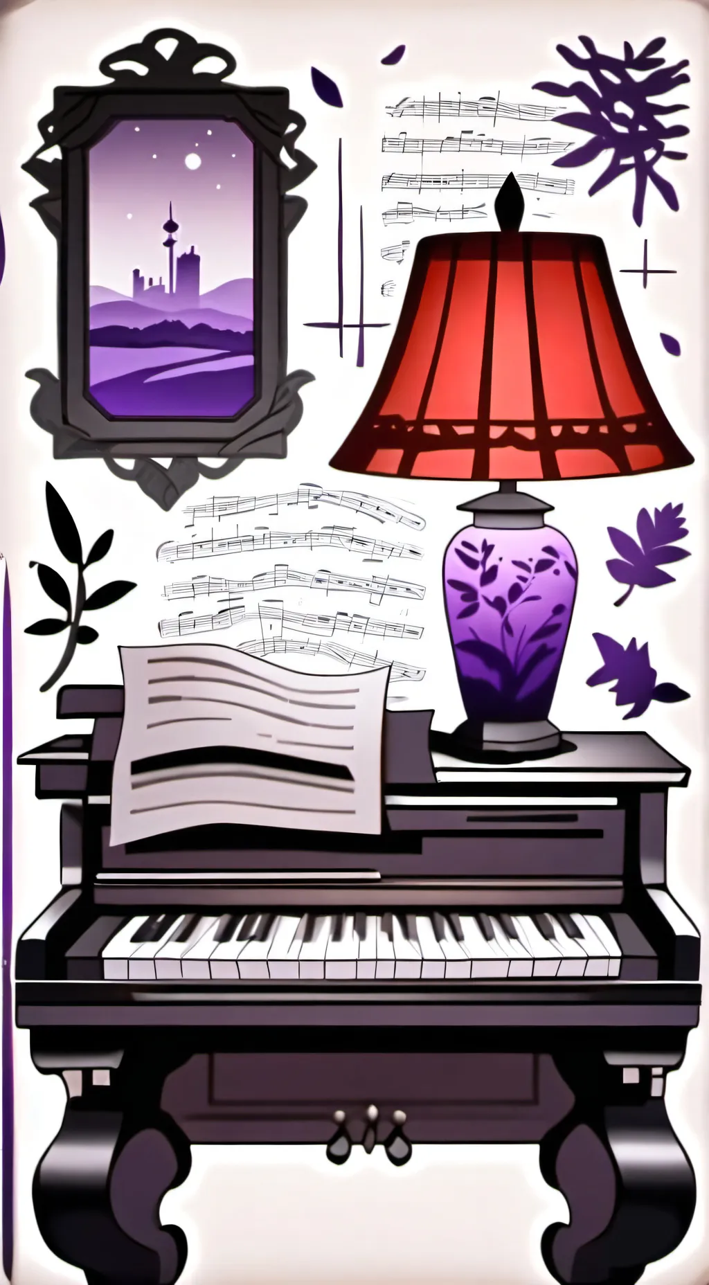 ai character: •📦MusicLights💡• background