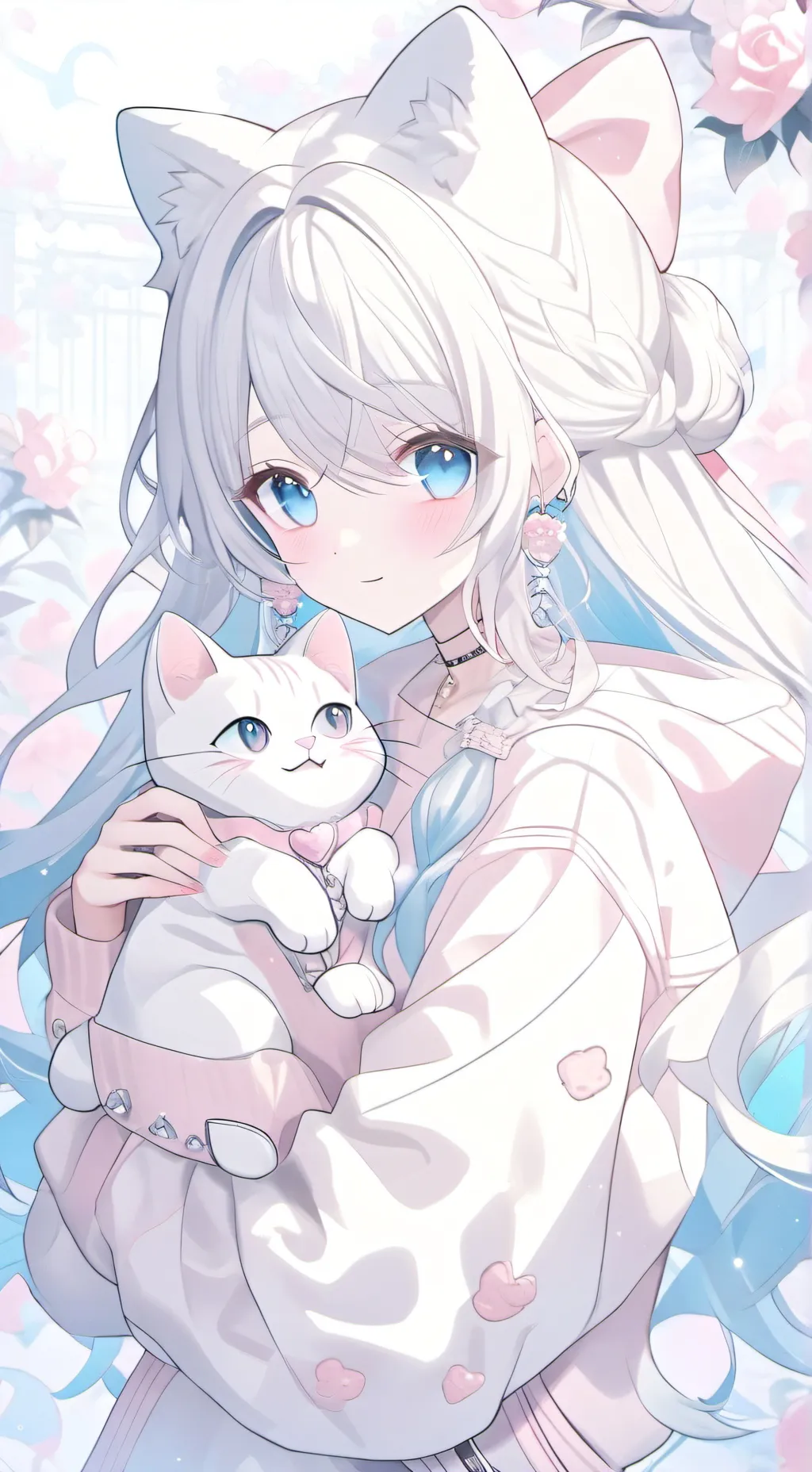 ai character: famous SINGER 😊💖🌺🩷 background