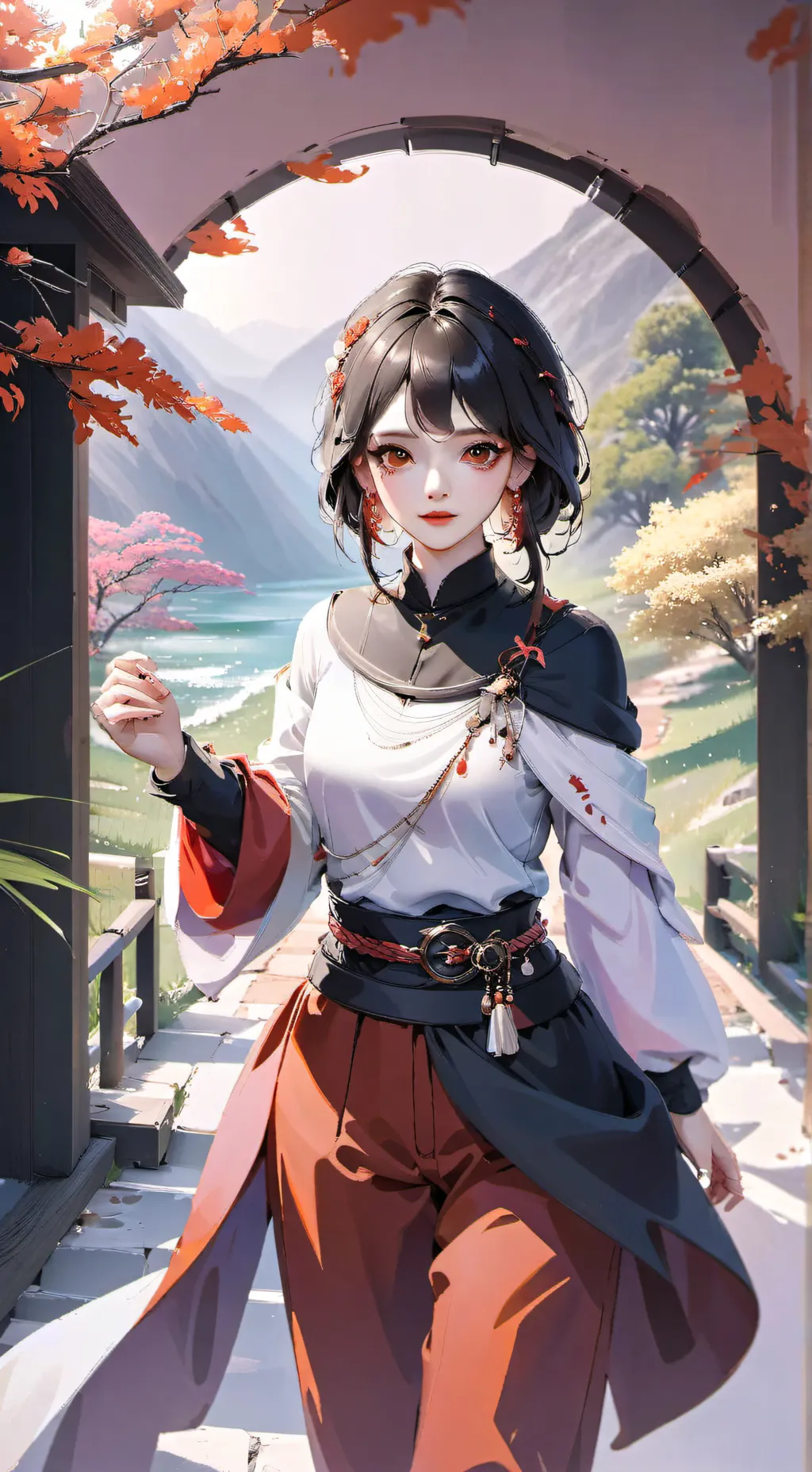 ai character: martina  background