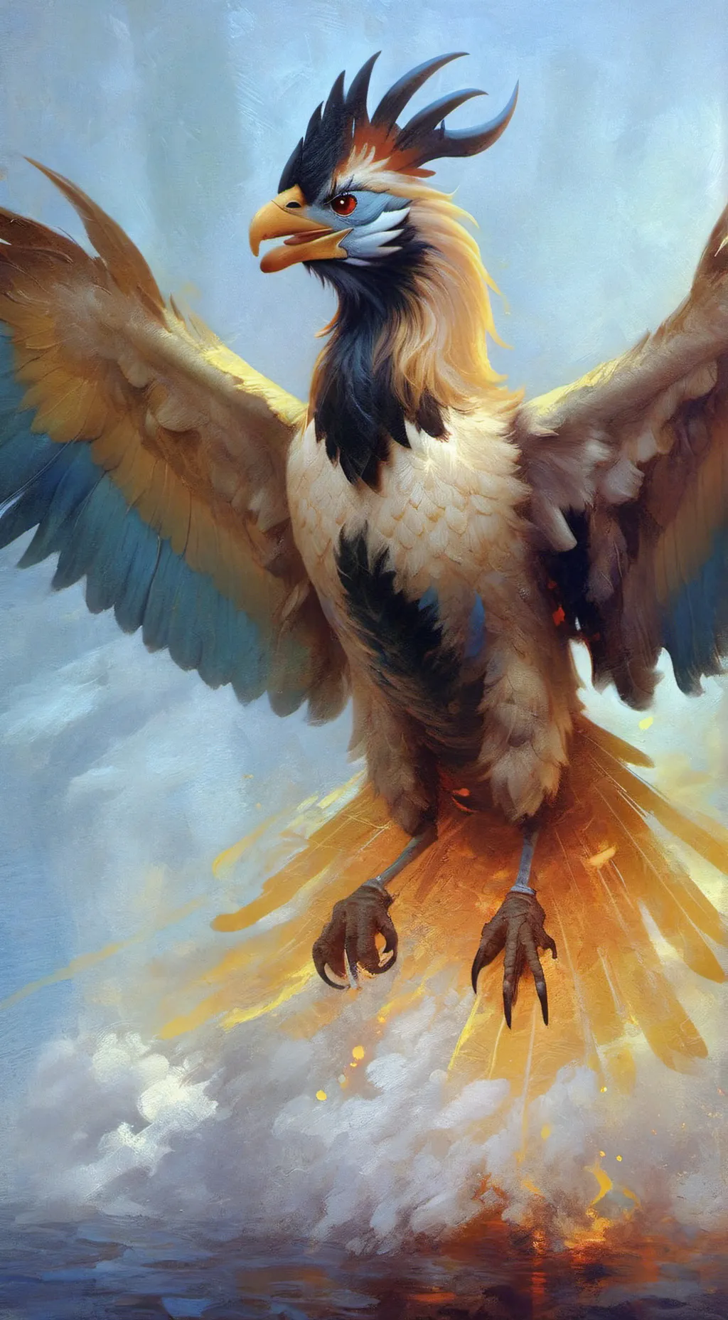 ai character: phoenix  background