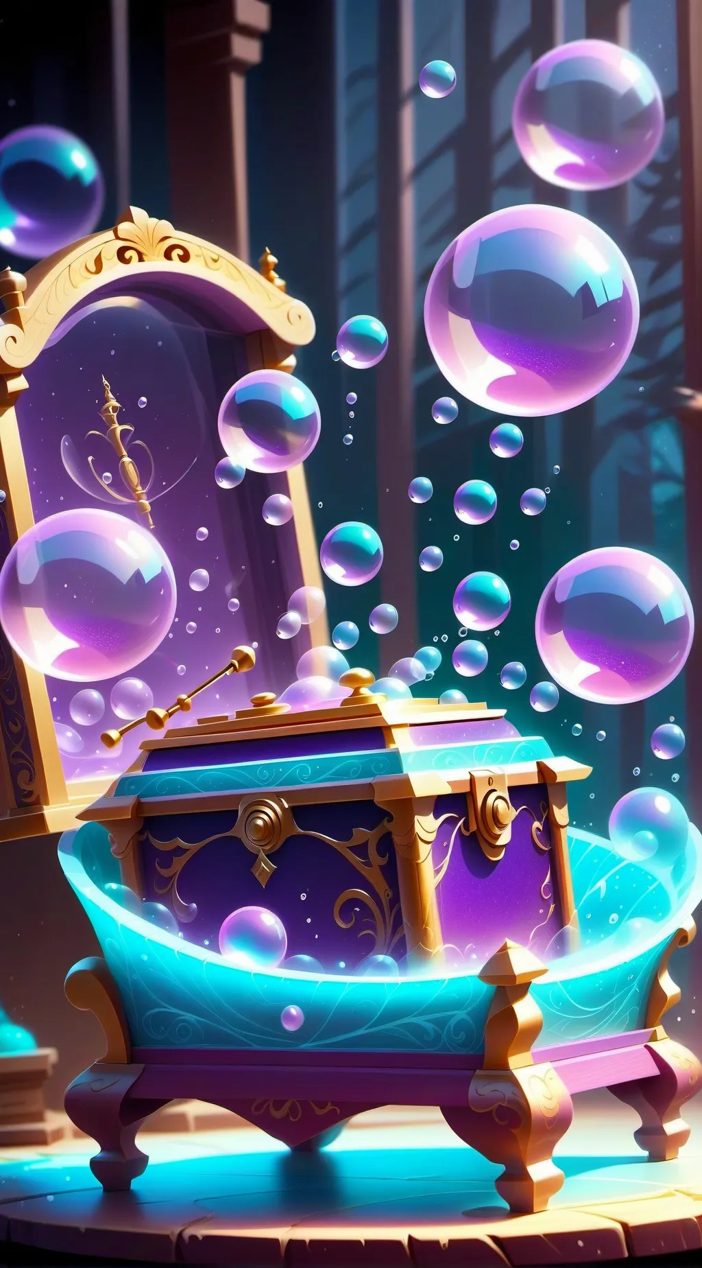 ai character: •💧PopMusic!📦• background