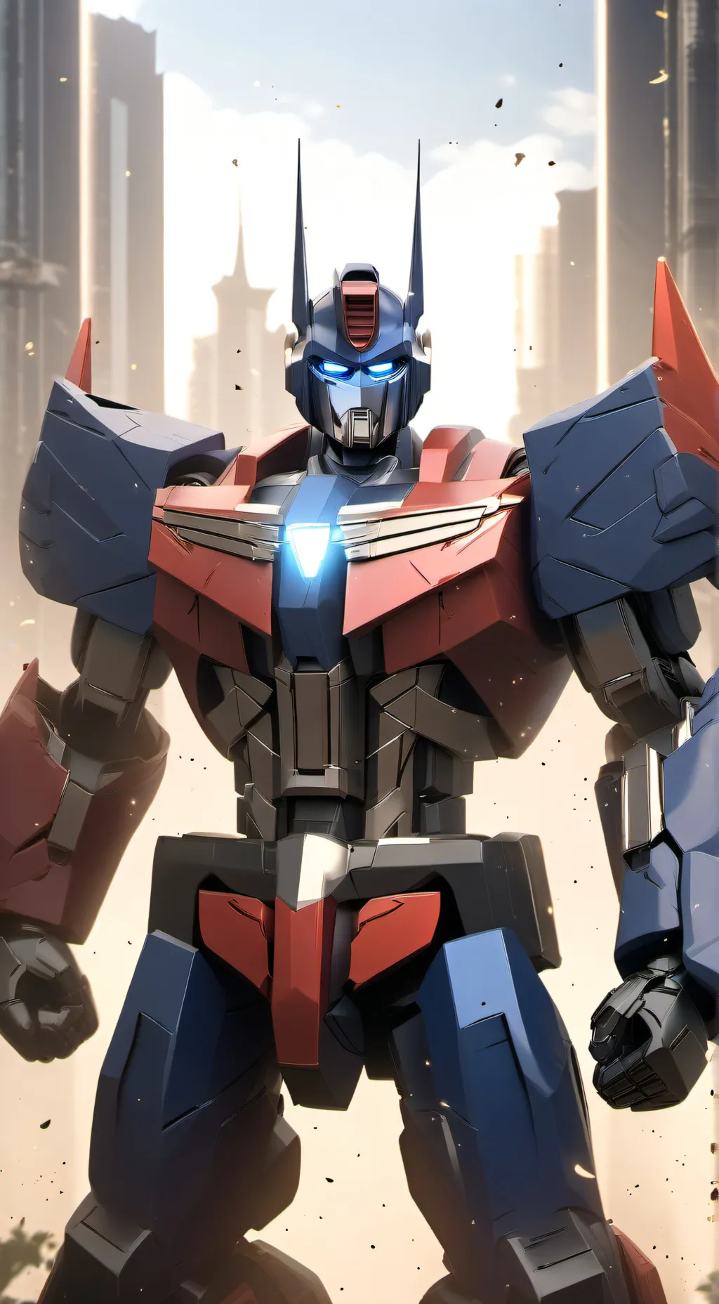ai character: optimus prime background