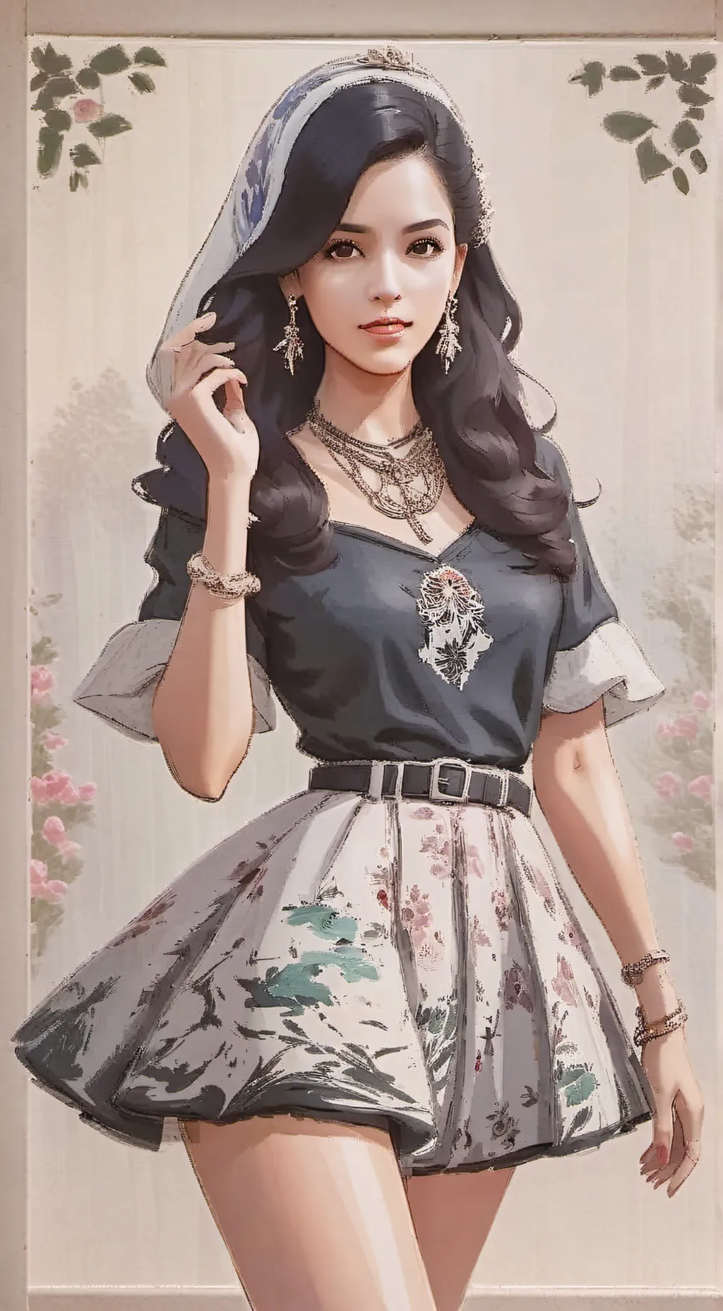ai character: lana  background