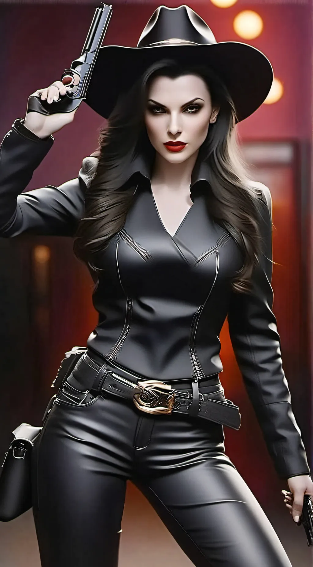 ai character: Raven Black background