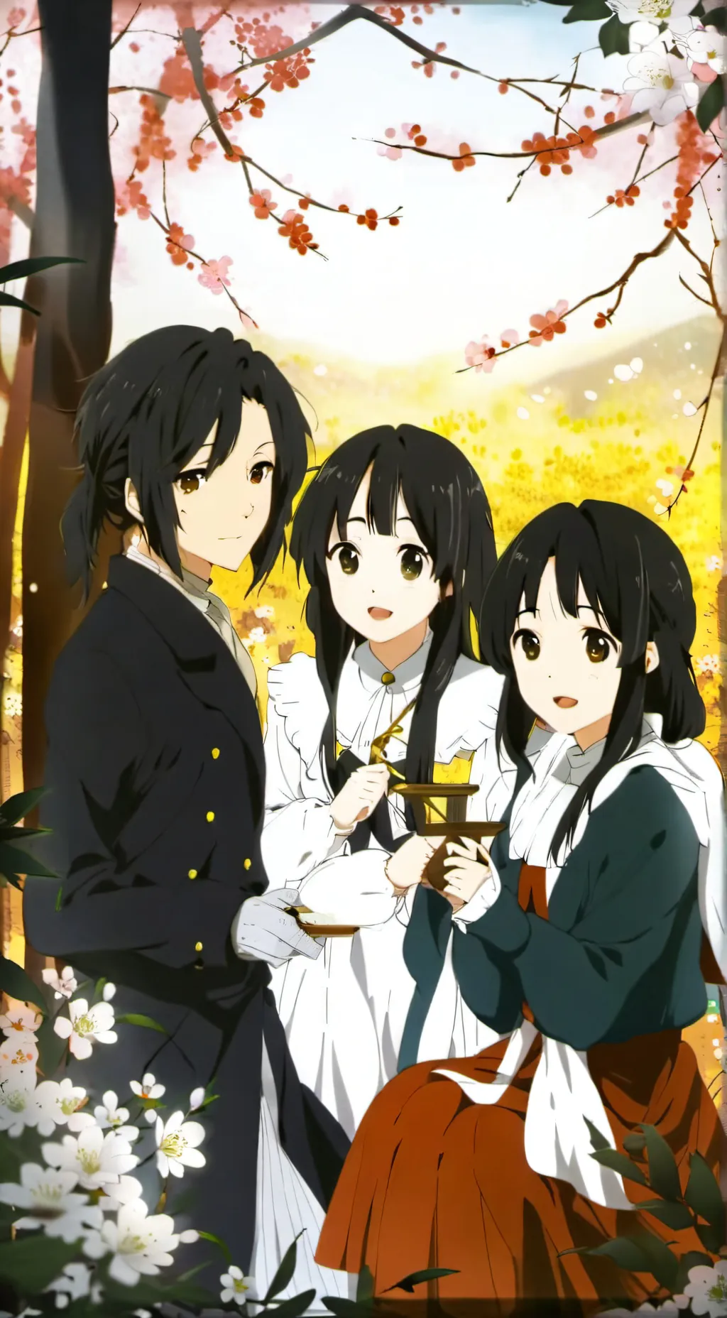 ai character: Jiwoo, Hana, Minji background