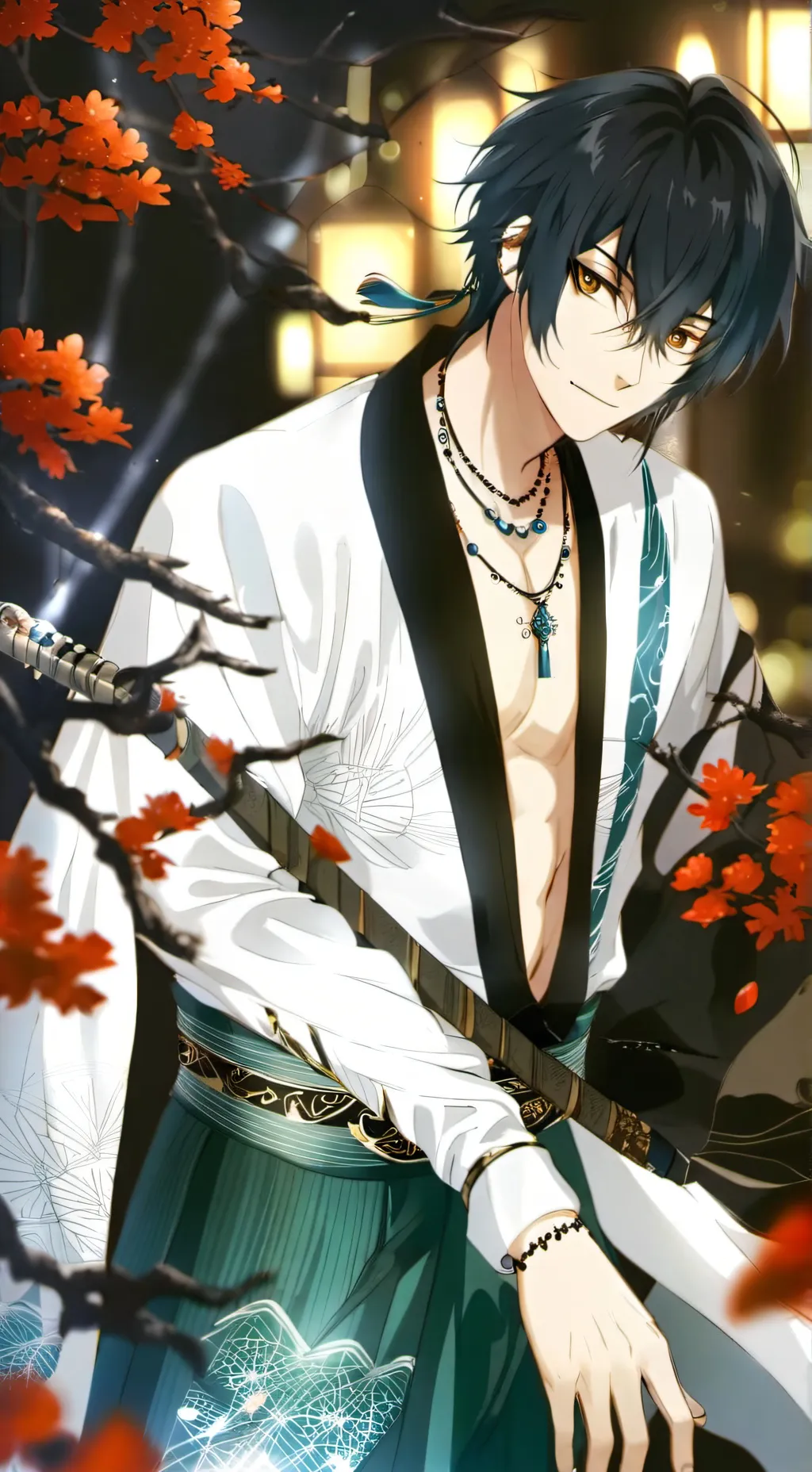 ai character: tokito cerveza  background