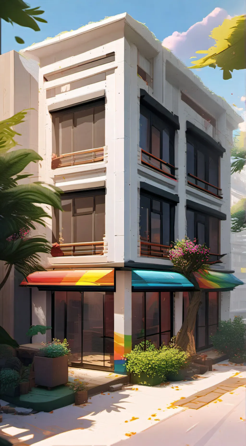 ai character: Gay clubhouse🏳️‍🌈 background