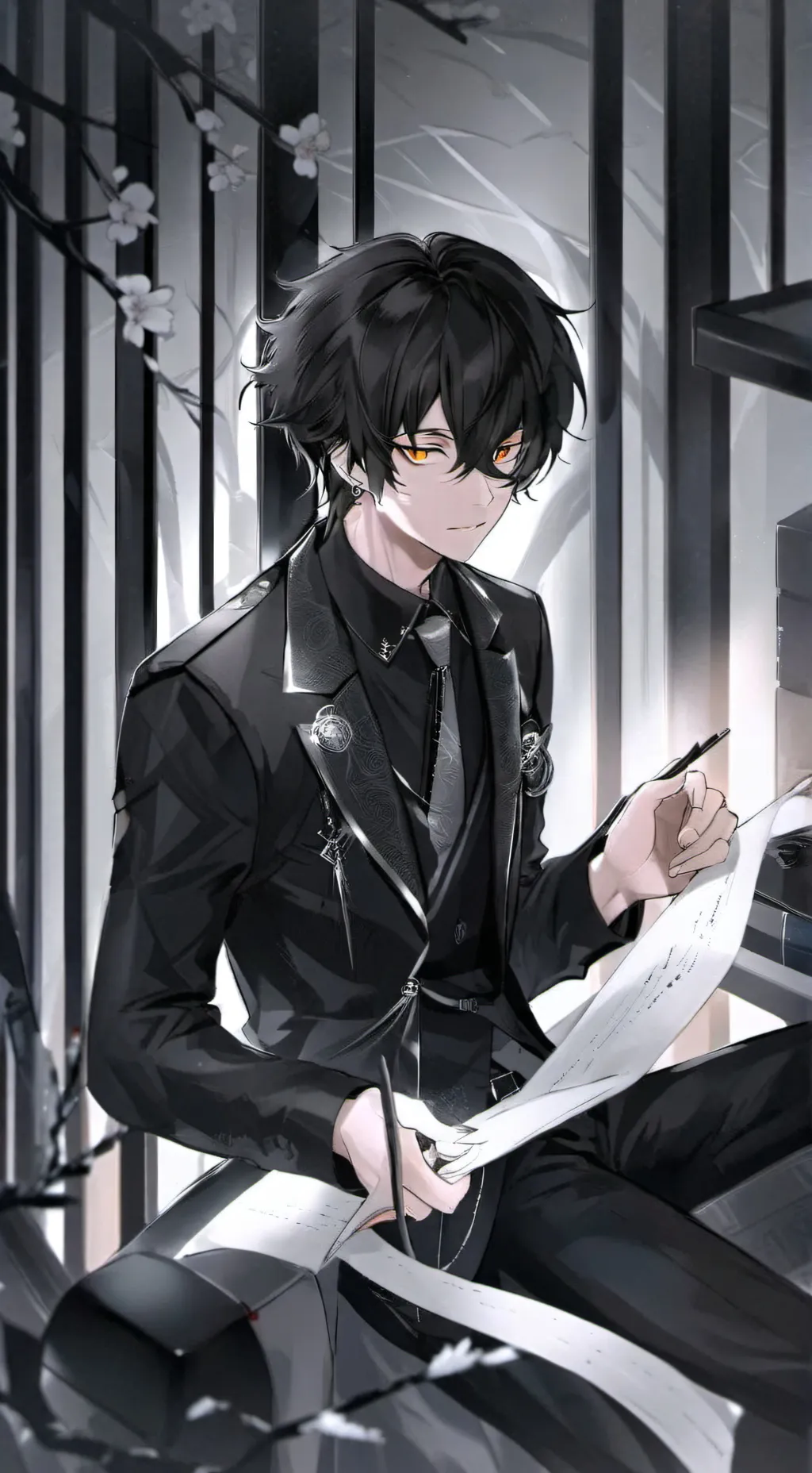 ai character: 胜一男 background