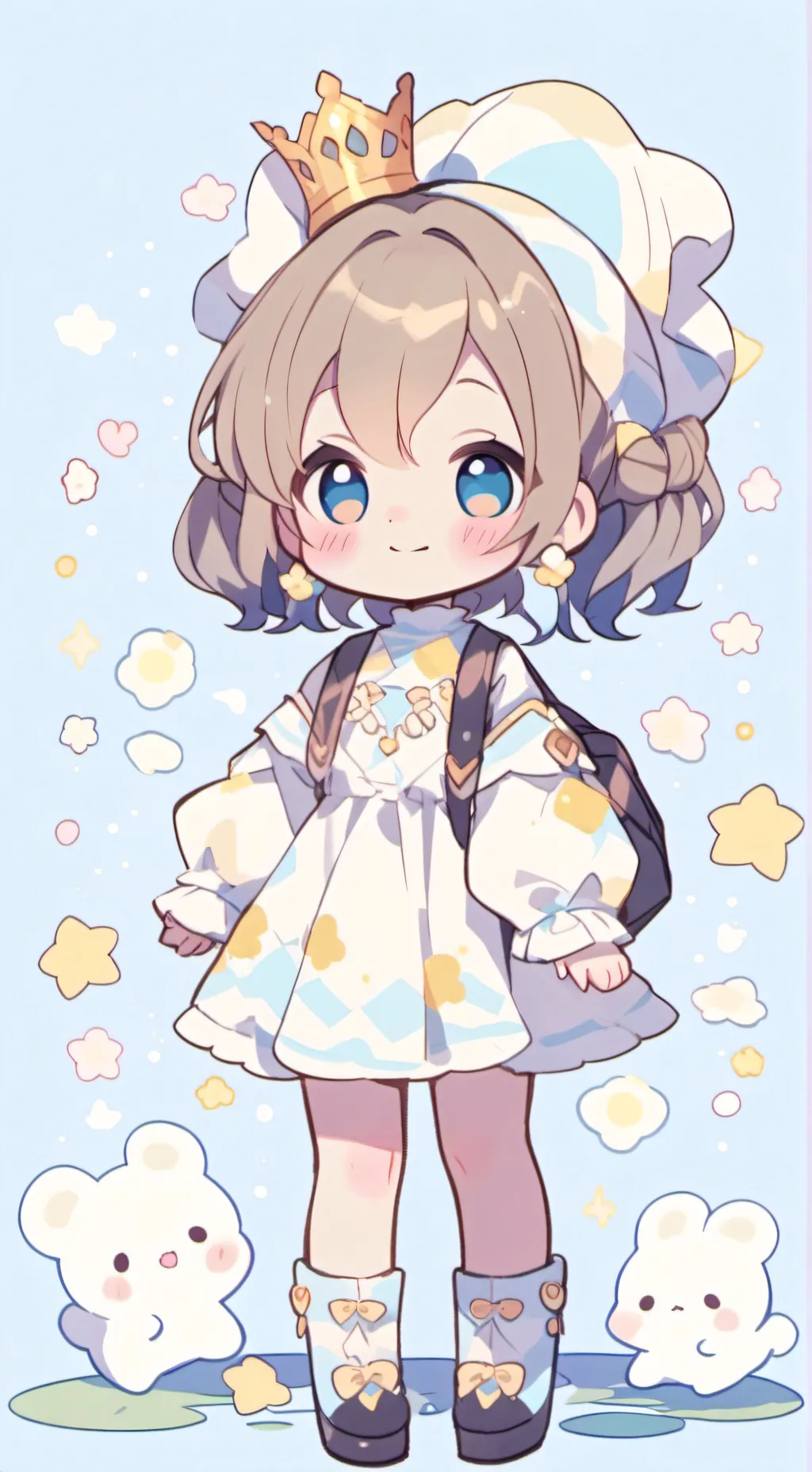 ai character: uma bebe especial background