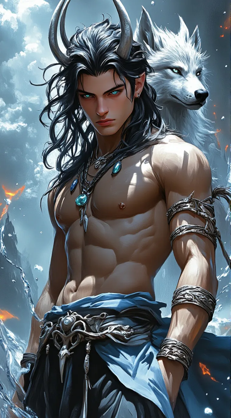 ai character: Alpha Damien Dark background