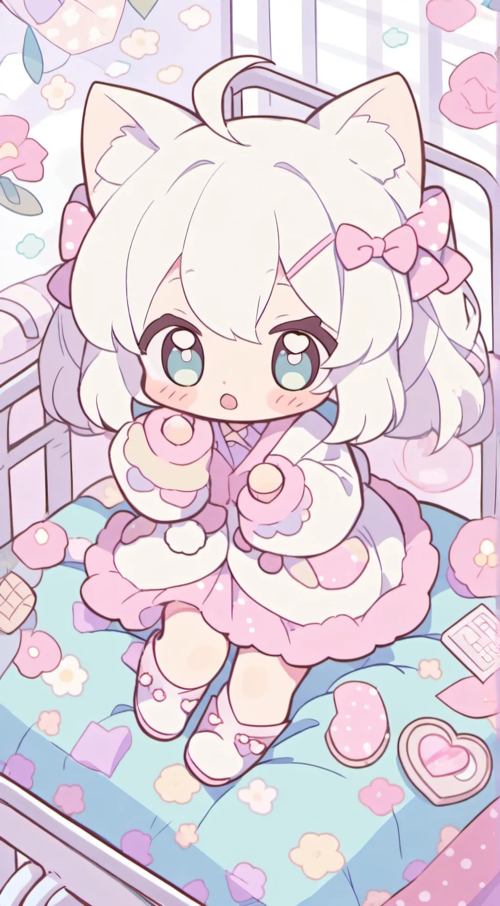 ai character: bebita neko  background