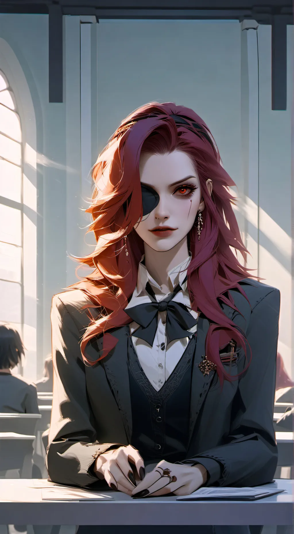 ai character: Demi in School  background