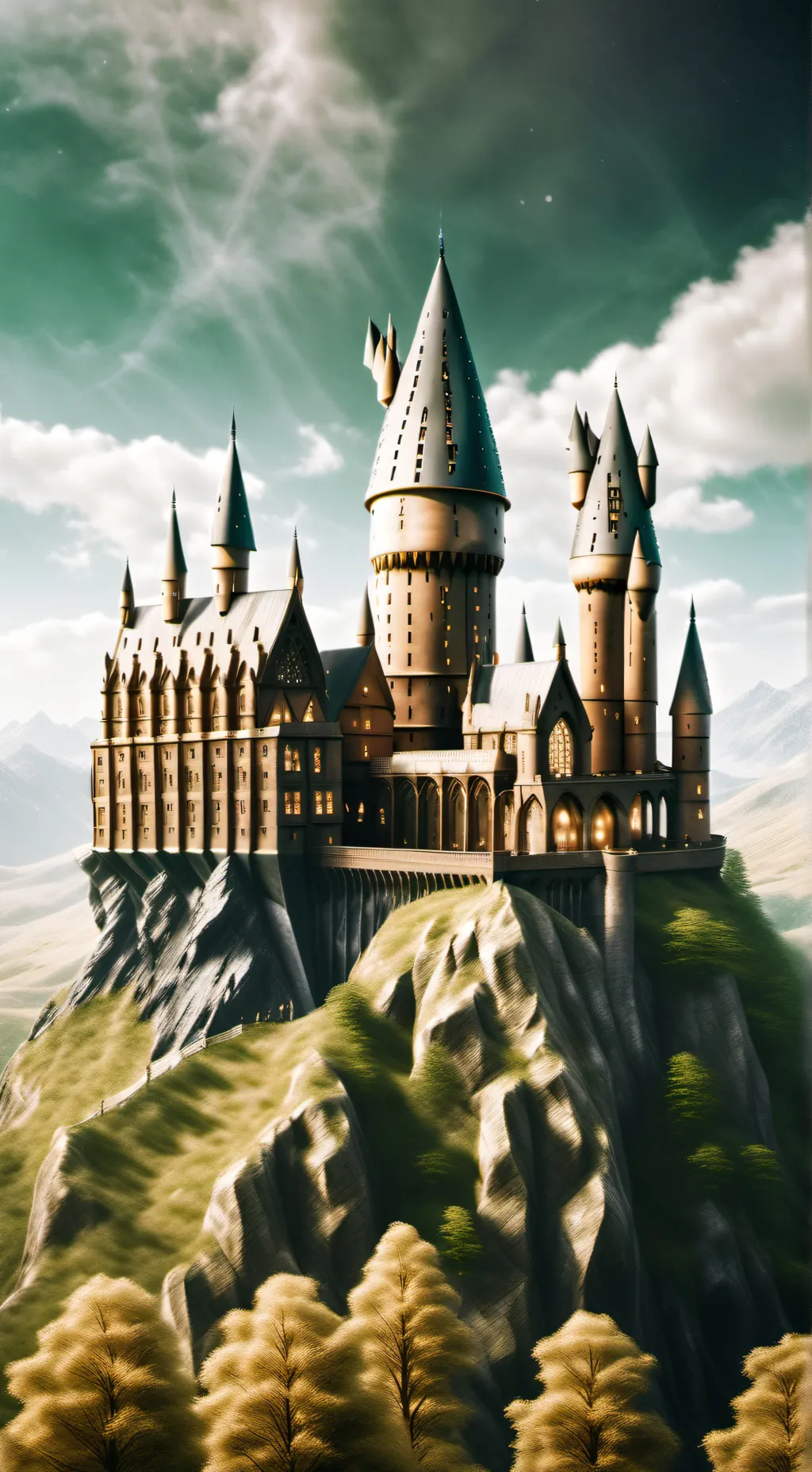 ai character: Hogwarts background